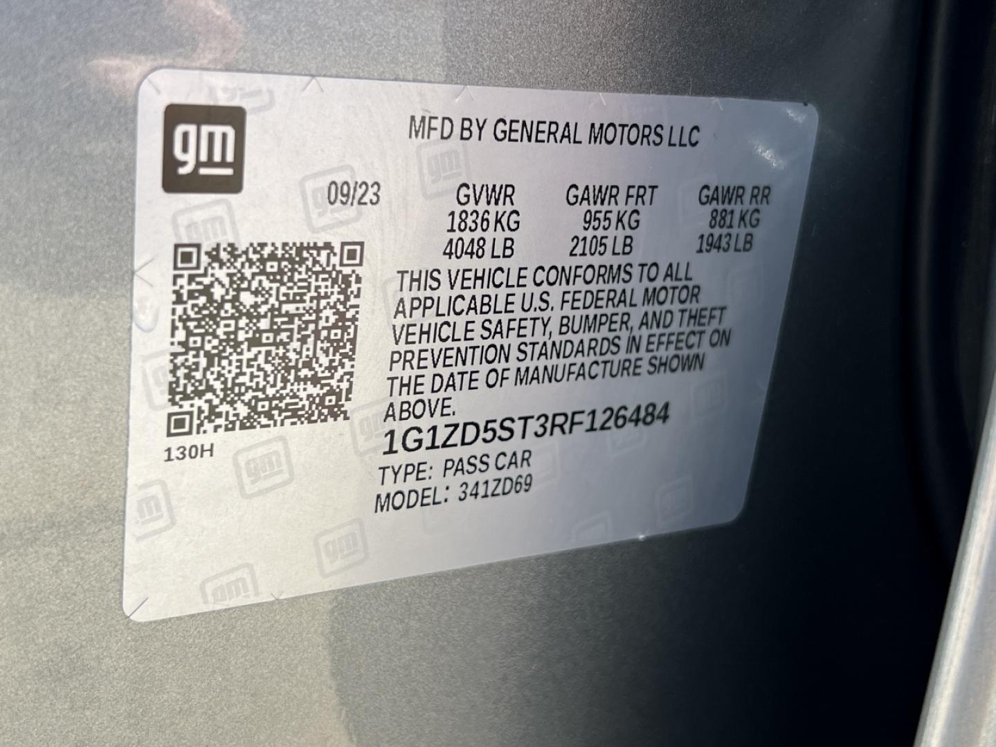 2024 GRAY /Black Cloth Chevrolet Malibu 1LT (1G1ZD5ST3RF) with an 1.5L 4 Cyl. engine, Automatic transmission, located at 2990 Old Orchard Rd., Jackson, MO, 63755, 37.354214, -89.612106 - 2024 Chevrolet Malibu LT 1-Owner 62xxx miles Front Wheel Drive 1.5L 4 Cyl. Automatic Backup Camera Heated Seats Power Driver Seat Bluetooth Remote Start Cruise Power Windows/Locks/Mirrors We have financing available and we accept trades! Fill out a credit application on our website or c - Photo#48