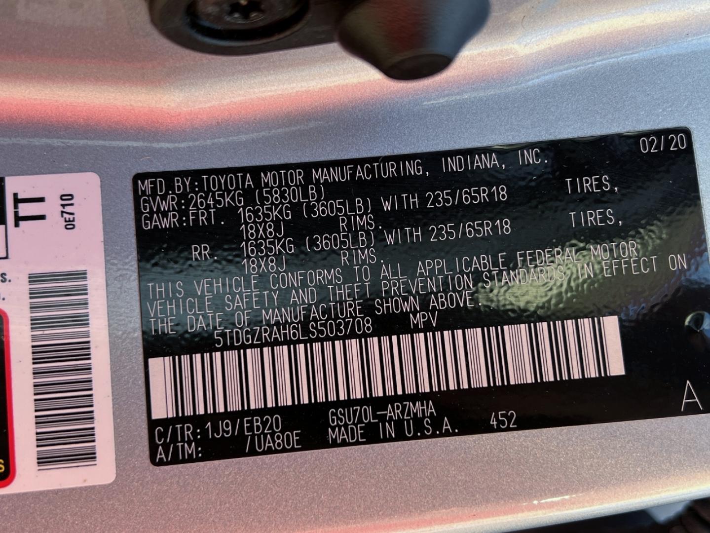 2020 SILVER /Black Leather Toyota Highlander XLE FWD V6 (5TDGZRAH6LS) with an 3.5L V6 engine, Automatic transmission, located at 2990 Old Orchard Rd., Jackson, MO, 63755, 37.354214, -89.612106 - 2020 Toyota Highlander XLE Only 49xxx miles Front Wheel Drive 3.5L V6 Automatic Leather 3rd Row Power/Heated Seats Backup Camera Sunroof Bluetooth Cruise Power Windows/Locks/Mirrors We have financing available and we accept trades! Fill out a credit application on our website or come by - Photo#46