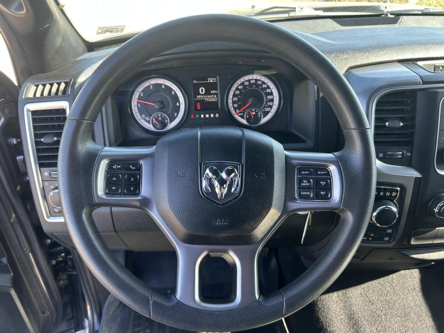 2021 GRAY /Black RAM 1500 Classic Tradesman Crew Cab SWB 4WD (1C6RR7LT8MS) with an 5.7L V8 OHV 16V engine, Automatic transmission, located at 506 S. Kingshighway, Cape Girardeau, MO, 63703, (573) 235-5000, 37.294991, -89.553635 - 2021 Ram 1500 Tradesman 77xxx miles 4x4 5.7L V8 HEMI Automatic Bluetooth Backup Camera Cruise Power Windows/Locks/Mirrors We have financing available and we accept trades! Fill out a credit application on our website or come by today! If you have any questions, give us a call at (573) 235- - Photo#21