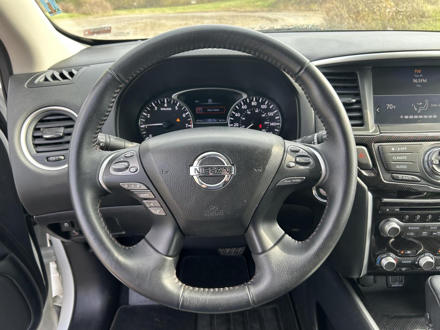 2019 WHITE /Black Nissan Pathfinder Platinum 2WD (5N1DR2MN2KC) with an 3.5L V6 DOHC 24V engine, CVT transmission, located at 506 S. Kingshighway, Cape Girardeau, MO, 63703, (573) 235-5000, 37.294991, -89.553635 - 2019 Nissan SV Rock Creek Edition Only 57xxx miles Front Wheel Drive 3.5L V6 Automatic Leather 3rd Row Navigation Rear Entertainment Power/Heated/Cooled Seats Heated Rear Seats Heated Steering Wheel Backup Camera Sunroof Bluetooth Remote Start Cruise Power Windows/Locks/Mirrors We - Photo#23