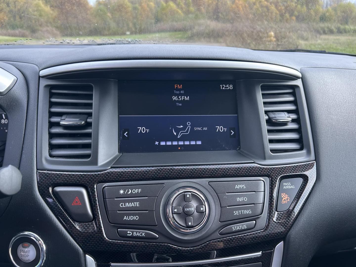 2019 WHITE /Black Nissan Pathfinder Platinum 2WD (5N1DR2MN2KC) with an 3.5L V6 DOHC 24V engine, CVT transmission, located at 506 S. Kingshighway, Cape Girardeau, MO, 63703, (573) 235-5000, 37.294991, -89.553635 - 2019 Nissan SV Rock Creek Edition Only 57xxx miles Front Wheel Drive 3.5L V6 Automatic Leather 3rd Row Navigation Rear Entertainment Power/Heated/Cooled Seats Heated Rear Seats Heated Steering Wheel Backup Camera Sunroof Bluetooth Remote Start Cruise Power Windows/Locks/Mirrors We - Photo#27