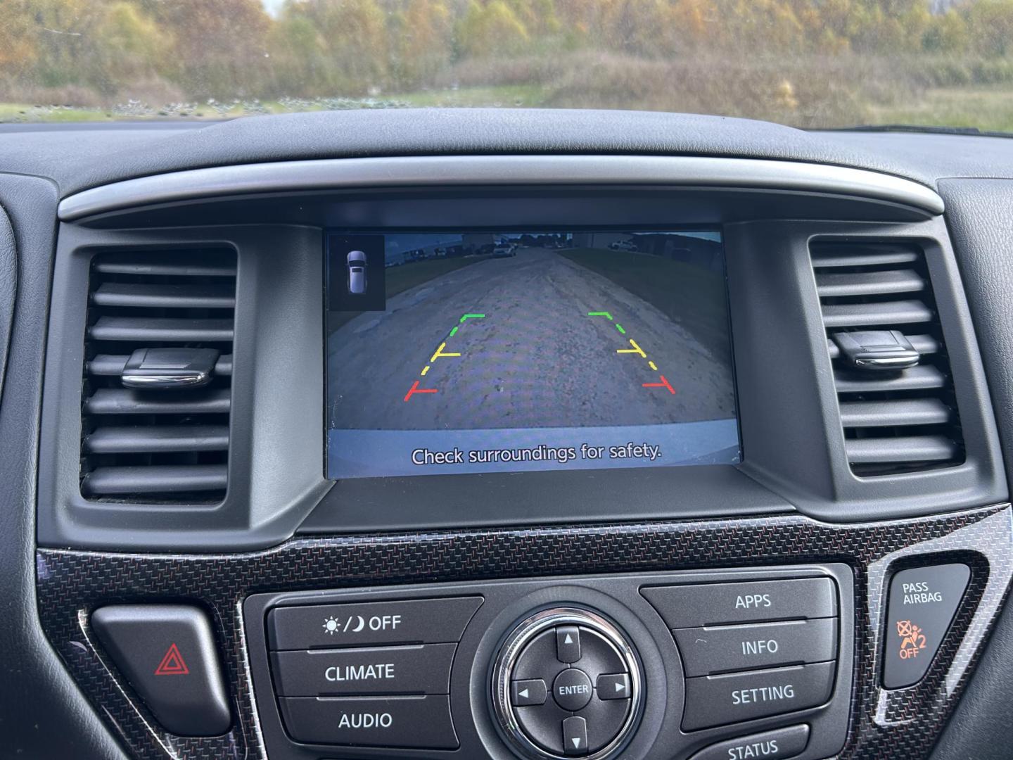 2019 WHITE /Black Nissan Pathfinder Platinum 2WD (5N1DR2MN2KC) with an 3.5L V6 DOHC 24V engine, CVT transmission, located at 506 S. Kingshighway, Cape Girardeau, MO, 63703, (573) 235-5000, 37.294991, -89.553635 - 2019 Nissan SV Rock Creek Edition Only 57xxx miles Front Wheel Drive 3.5L V6 Automatic Leather 3rd Row Navigation Rear Entertainment Power/Heated/Cooled Seats Heated Rear Seats Heated Steering Wheel Backup Camera Sunroof Bluetooth Remote Start Cruise Power Windows/Locks/Mirrors We - Photo#28