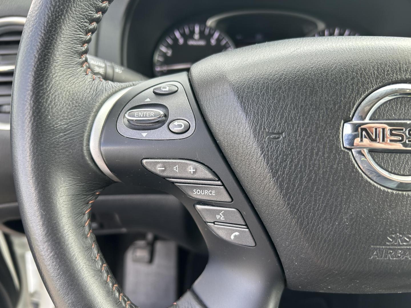 2019 WHITE /Black Nissan Pathfinder Platinum 2WD (5N1DR2MN2KC) with an 3.5L V6 DOHC 24V engine, CVT transmission, located at 506 S. Kingshighway, Cape Girardeau, MO, 63703, (573) 235-5000, 37.294991, -89.553635 - 2019 Nissan SV Rock Creek Edition Only 57xxx miles Front Wheel Drive 3.5L V6 Automatic Leather 3rd Row Navigation Rear Entertainment Power/Heated/Cooled Seats Heated Rear Seats Heated Steering Wheel Backup Camera Sunroof Bluetooth Remote Start Cruise Power Windows/Locks/Mirrors We - Photo#31