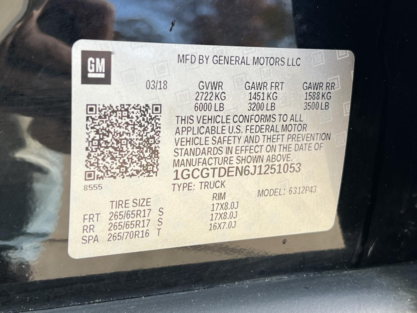 2018 BLACK /Black Leather Chevrolet Colorado Z71 Crew Cab 4WD Short Box (1GCGTDEN6J1) with an 3.6L V6 engine, Automatic transmission, located at 2990 Old Orchard Rd., Jackson, MO, 63755, 37.354214, -89.612106 - 2018 Chevrolet Colorado Z71 97xxx miles 4x4 3.6L V6 Automatic Leather Navigation Power/Heated Seats Backup Camera Bluetooth Remote Start Cruise Power Windows/Locks/Mirrors We have financing available and we accept trades! Fill out a credit application on our website or come by today! I - Photo#51