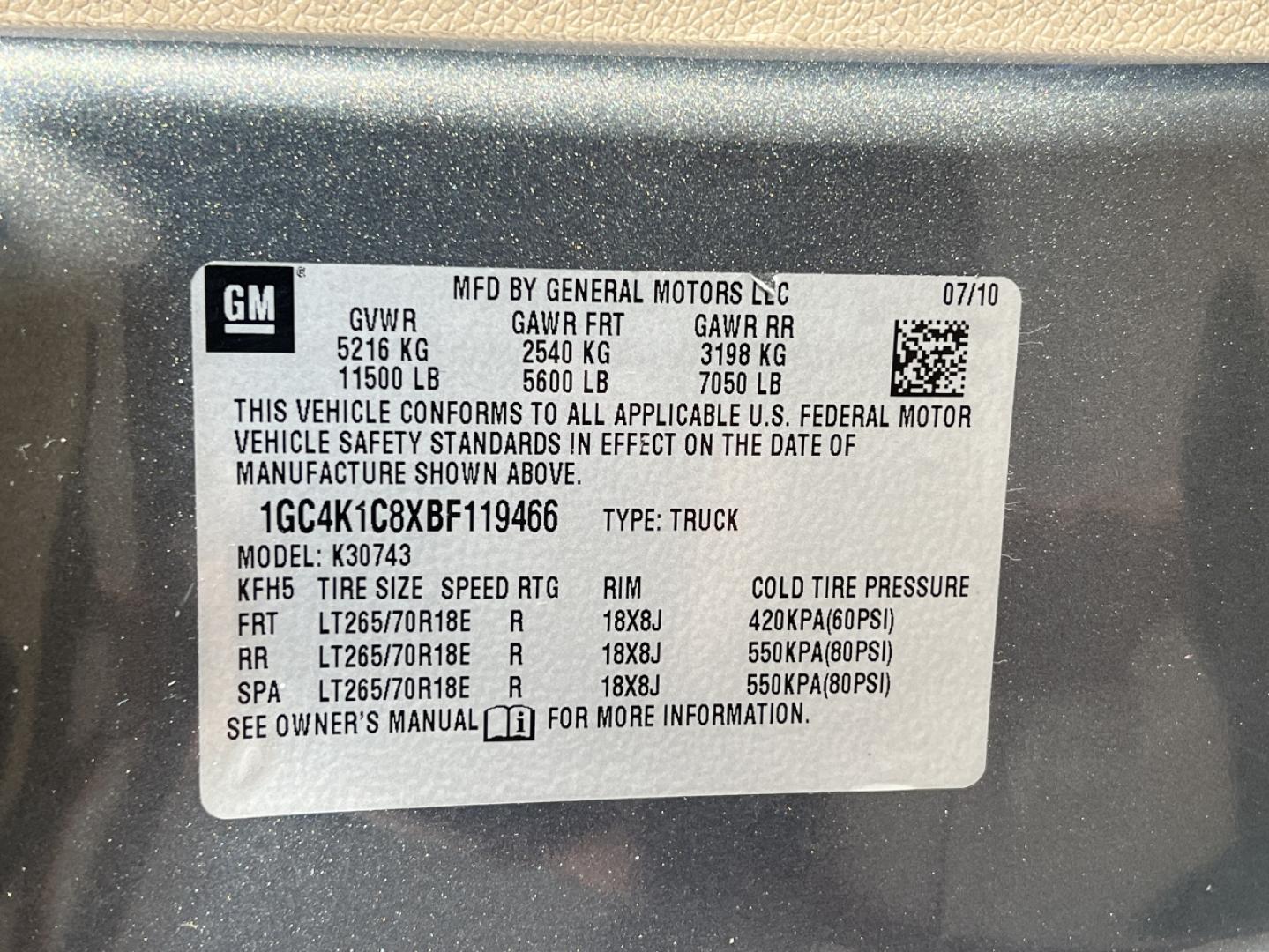 2011 GRAY /Tan Leather Chevrolet Silverado 3500HD LTZ Crew Cab 4WD (1GC4K1C8XBF) with an 6.6L V8 TURBO DIESEL engine, Automatic transmission, located at 2990 Old Orchard Rd., Jackson, MO, 63755, 37.354214, -89.612106 - 2011 Chevrolet Silverado 3500HD LTZ 108xxx miles 4x4 6.6L V8 Turbo Diesel Automatic Leather New Tires Navigation Power/Heated Seats Remote Start Cruise Power Windows/Locks/Mirrors We have financing available and we accept trades! Fill out a credit application on our website or come by to - Photo#42