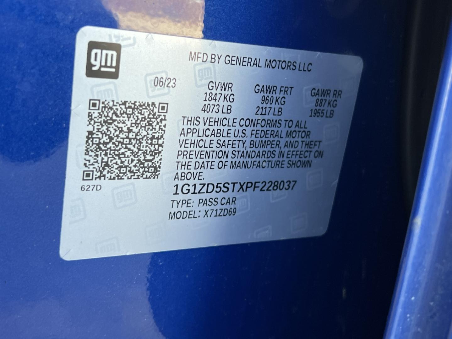 2023 BLUE /Black Cloth Chevrolet Malibu 1LT (1G1ZD5STXPF) with an 1.5L 4 Cyl. engine, Automatic transmission, located at 2990 Old Orchard Rd., Jackson, MO, 63755, 37.354214, -89.612106 - 2023 Chevrolet Malibu LT 1-Owner 69xxx miles Front Wheel Drive 1.5L 4 Cyl. Automatic Backup Camera Heated Seats Power Driver Seat Bluetooth Remote Start Cruise Power Windows/Locks/Mirrors We have financing available and we accept trades! Fill out a credit application on our website or c - Photo#48