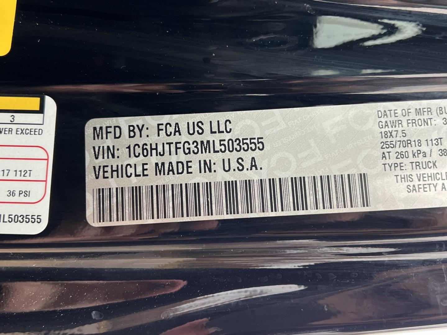 2021 BLACK /Black Leather Jeep Gladiator Overland (1C6HJTFG3ML) with an 3.6L V6 engine, Automatic transmission, located at 2990 Old Orchard Rd., Jackson, MO, 63755, 37.354214, -89.612106 - 2021 Jeep Gladiator Overland 1-Owner 98xxx miles 4x4 3.6L V6 Automatic Leather New Tires Navigation Heated Seats Heated Steering Wheel Backup Camera Bluetooth Remote Start Cruise Power Windows/Locks/Mirrors We have financing available and we accept trades! Fill out a credit applicati - Photo#45