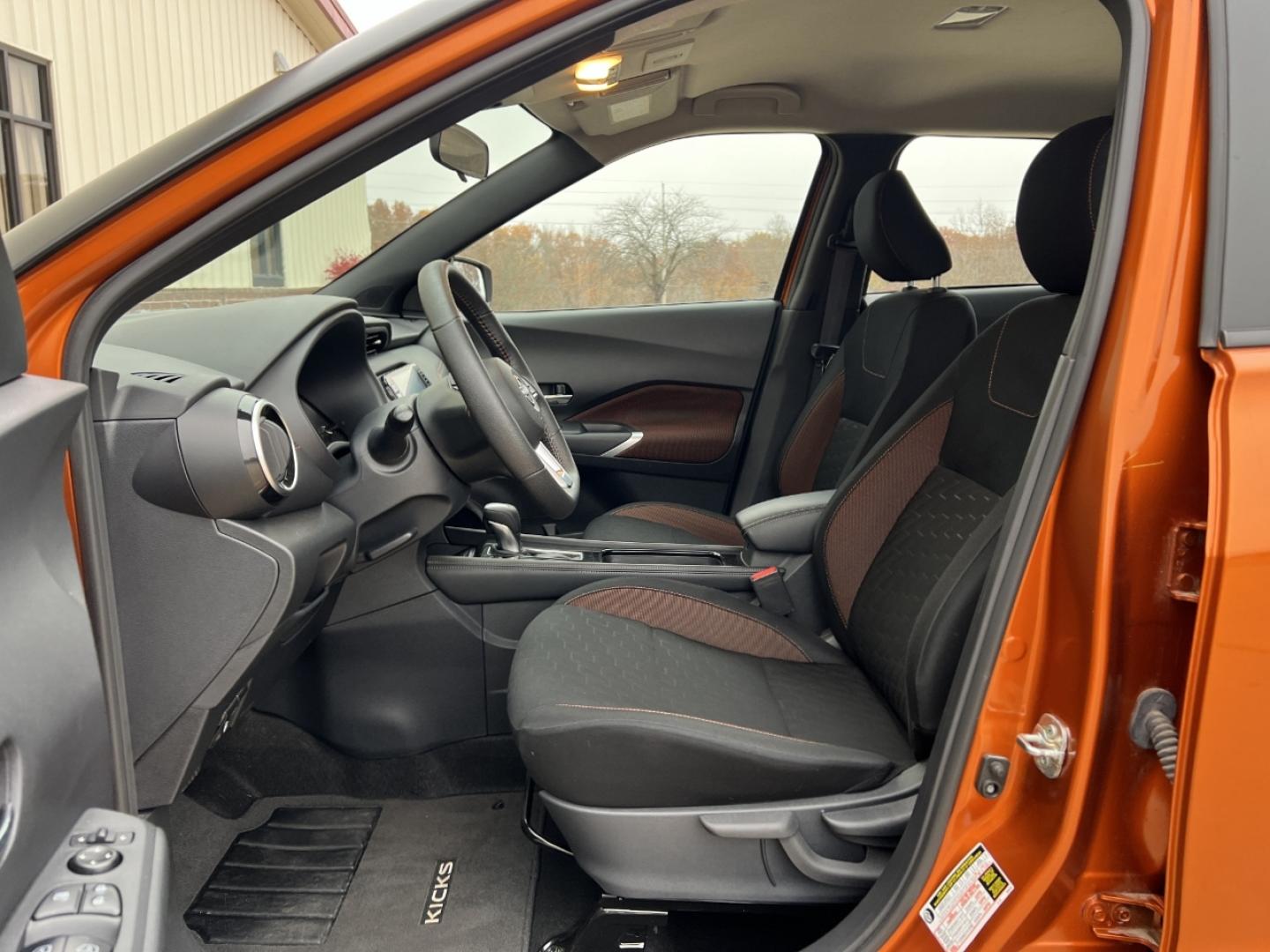 2024 Orange /Black Cloth Nissan Kicks SR (3N1CP5DV5RL) with an 1.6L 4 Cyl. engine, CVT transmission, located at 2990 Old Orchard Rd., Jackson, MO, 63755, 37.354214, -89.612106 - 2024 Nissan Kicks SR 1-Owner 29xxx miles Front Wheel Drive 1.6L 4 Cyl. Automatic Backup Camera Bluetooth Remote Start Cruise Power Windows/Locks/Mirrors We have financing available and we accept trades! Fill out a credit application on our website or come by today! If you have any questi - Photo#12