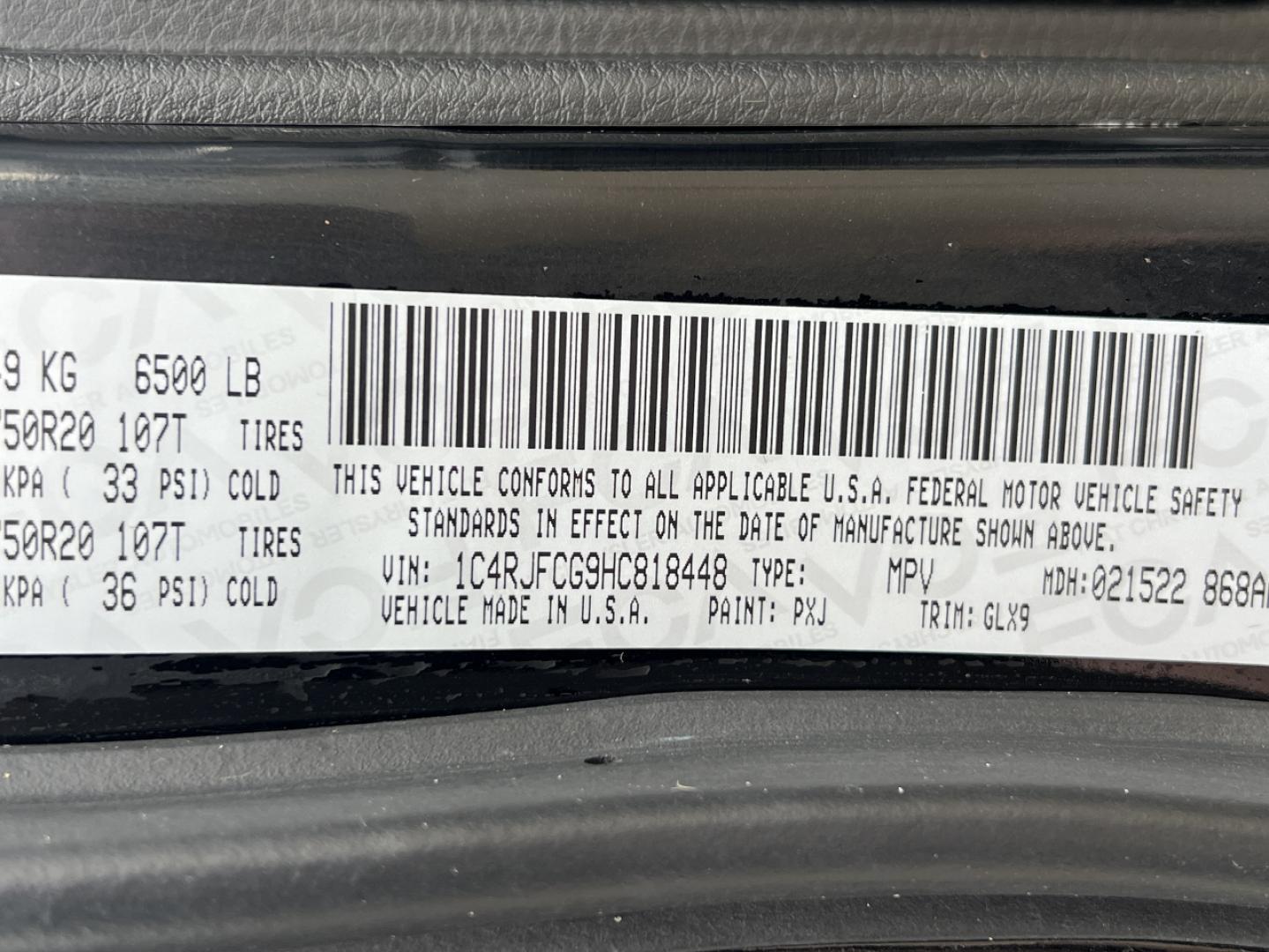 2017 BLACK /Black Leather Jeep Grand Cherokee Overland 4WD (1C4RJFCG9HC) with an 3.6L V6 engine, Automatic transmission, located at 2990 Old Orchard Rd., Jackson, MO, 63755, 37.354214, -89.612106 - 2017 Jeep Grand Cherokee Overland 1-Owner Only 75xxx miles 4 Wheel Drive 3.6L V6 Automatic Leather Navigation Power/Heated/Cooled Seats Heated Rear Seats Heated Steering Wheel Backup Camera Sunroof Bluetooth Remote Start Cruise Power Windows/Locks/Mirrors We have financing available - Photo#46