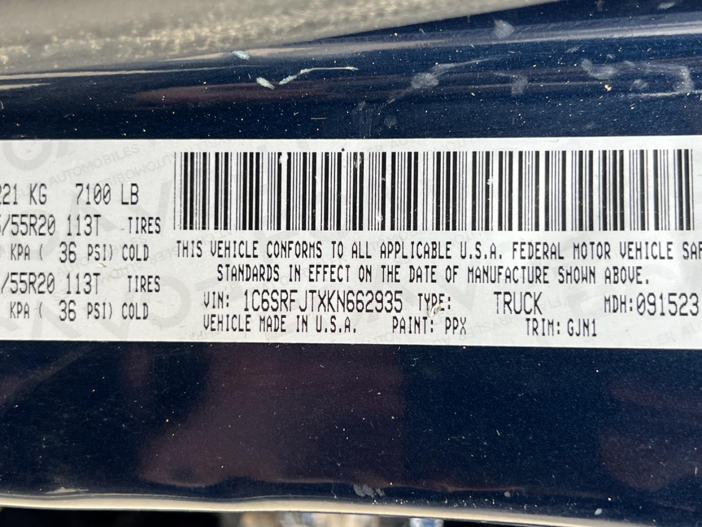 2019 BLUE /Tan Leather RAM 1500 Laramie Crew Cab SWB 4WD (1C6SRFJTXKN) with an 5.7L V8 engine, Automatic transmission, located at 2990 Old Orchard Rd., Jackson, MO, 63755, 37.354214, -89.612106 - 2019 Ram 1500 Laramie 1-Owner 126xxx miles 4x4 5.7L V8 Automatic Leather Navigation Power/Heated/Cooled Seats Heated Rear Seats Heated Steering Wheel Backup Camera Bluetooth Remote Start Cruise Power Windows/Locks/Mirrors We have financing available and we accept trades! Fill out a c - Photo#56