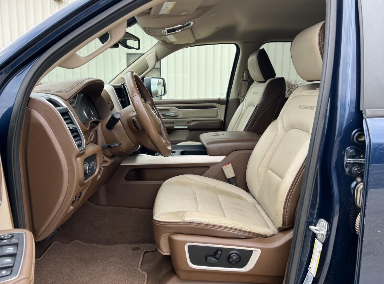 2019 BLUE /Tan Leather RAM 1500 Laramie Crew Cab SWB 4WD (1C6SRFJTXKN) with an 5.7L V8 engine, Automatic transmission, located at 2990 Old Orchard Rd., Jackson, MO, 63755, 37.354214, -89.612106 - 2019 Ram 1500 Laramie 1-Owner 126xxx miles 4x4 5.7L V8 Automatic Leather Navigation Power/Heated/Cooled Seats Heated Rear Seats Heated Steering Wheel Backup Camera Bluetooth Remote Start Cruise Power Windows/Locks/Mirrors We have financing available and we accept trades! Fill out a c - Photo#17