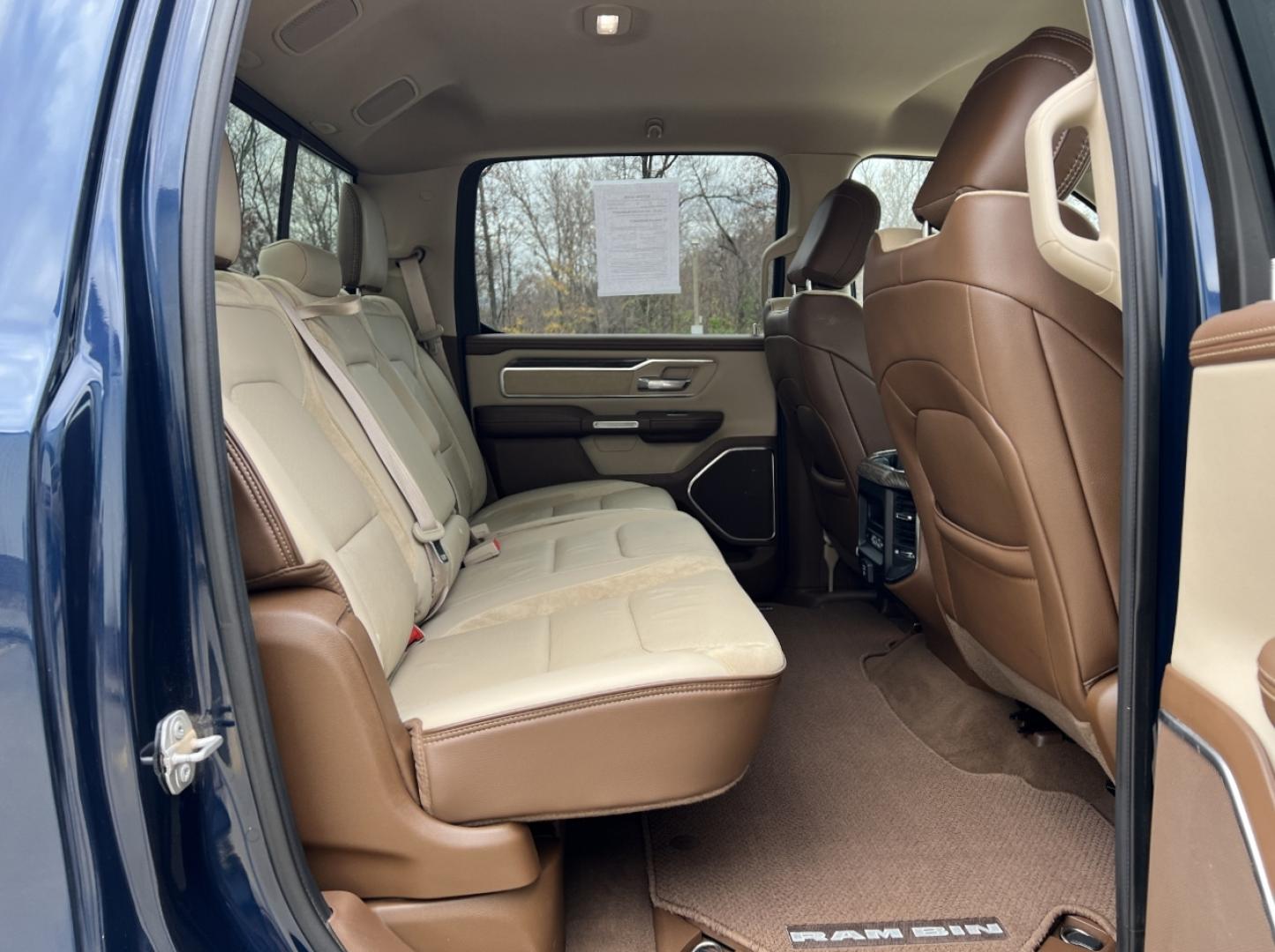 2019 BLUE /Tan Leather RAM 1500 Laramie Crew Cab SWB 4WD (1C6SRFJTXKN) with an 5.7L V8 engine, Automatic transmission, located at 2990 Old Orchard Rd., Jackson, MO, 63755, 37.354214, -89.612106 - 2019 Ram 1500 Laramie 1-Owner 126xxx miles 4x4 5.7L V8 Automatic Leather Navigation Power/Heated/Cooled Seats Heated Rear Seats Heated Steering Wheel Backup Camera Bluetooth Remote Start Cruise Power Windows/Locks/Mirrors We have financing available and we accept trades! Fill out a c - Photo#21