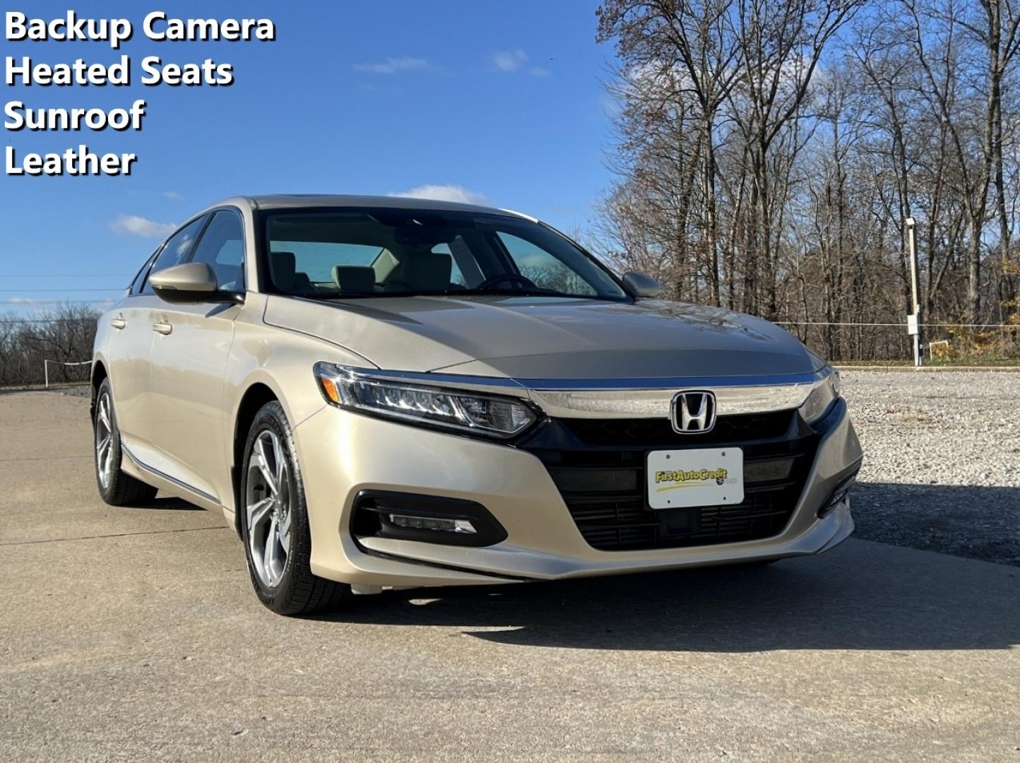 2020 GOLD /Tan Leather Honda Accord EX-L (1HGCV1F54LA) with an 1.5L 4 Cyl. TURBO engine, Automatic transmission, located at 2990 Old Orchard Rd., Jackson, MO, 63755, 37.354214, -89.612106 - 2020 Honda Accord EX-L 123xxx miles Front Wheel Drive 1.5L 4 Cyl. Automatic Leather Backup Camera Power/Heated Seats Sunroof Bluetooth Remote Start Cruise Power Windows/Locks/Mirrors We have financing available and we accept trades! Fill out a credit application on our website or come b - Photo#0