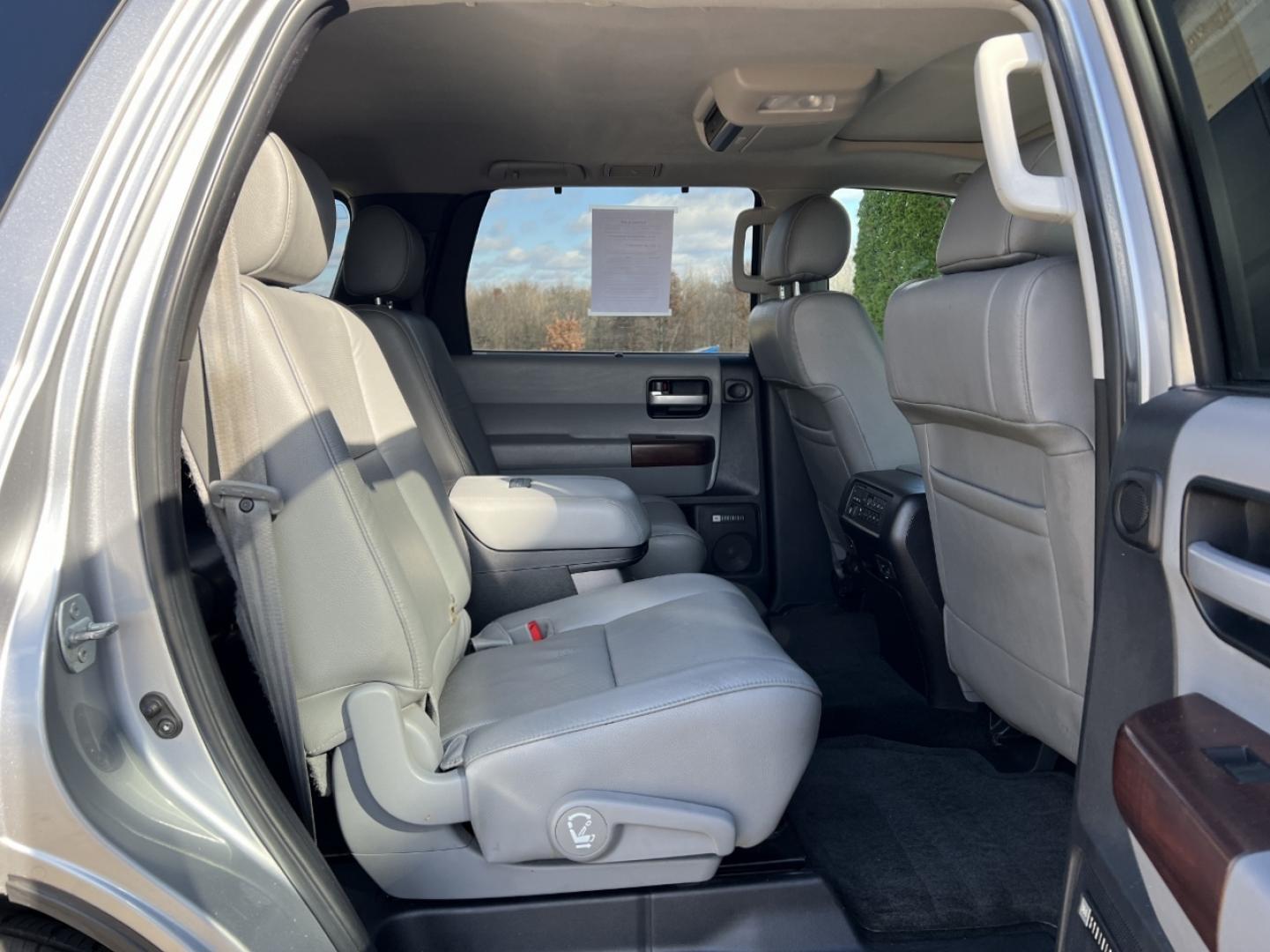 2015 SILVER /Gray Leather Toyota Sequoia Plantium 4WD (5TDDW5G11FS) with an 5.7L V8 engine, Automatic transmission, located at 2990 Old Orchard Rd., Jackson, MO, 63755, 37.354214, -89.612106 - 2015 Toyota Sequoia Platinum 142xxx miles 4 Wheel Drive 5.7L V8 Automatic Leather 3rd Row Rear Entertainment Navigation Power/Heated/Cooled Seats Backup Camera Sunroof Bluetooth Cruise Power Windows/Locks/Mirrors We have financing available and we accept trades! Fill out a credit appl - Photo#22
