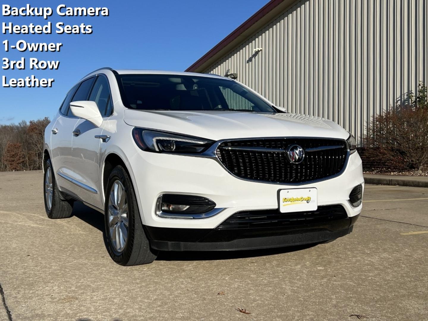 2019 WHITE /Gray Leather Buick Enclave Essence FWD (5GAERBKW8KJ) with an 3.6L V6 engine, Automatic transmission, located at 2990 Old Orchard Rd., Jackson, MO, 63755, 37.354214, -89.612106 - 2019 Buick Enclave Essence 1-Owner Only 59xxx miles Front Wheel Drive 3.6L V6 Automatic Leather 3rd Row Backup Camera Power/Heated Seats Sunroof Bluetooth Remote Start Cruise Power Windows/Locks/Mirrors We have financing available and we accept trades! Fill out a credit application on - Photo#0