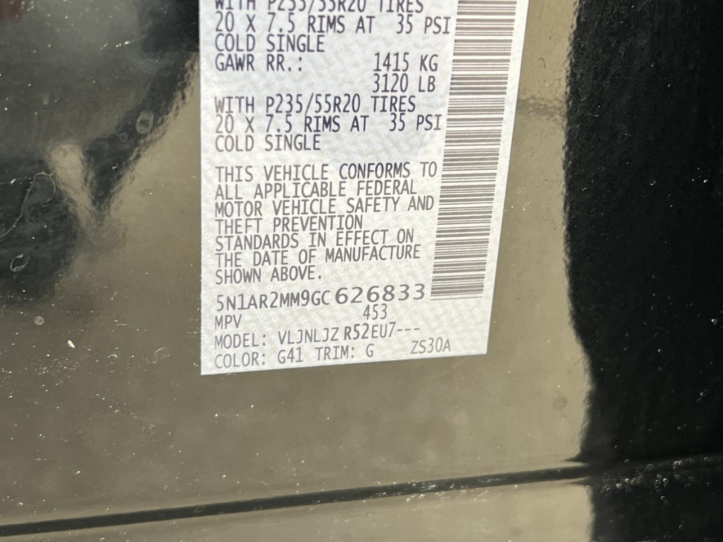 2016 BLACK /Black Leather Nissan Pathfinder Platinum 4WD (5N1AR2MM9GC) with an 3.5L V6 engine, CVT transmission, located at 2990 Old Orchard Rd., Jackson, MO, 63755, 37.354214, -89.612106 - 2016 Nissan Pathfinder Platinum 137xxx miles 4 Wheel Drive 3.5L V6 Automatic Leather 3rd Row Navigation Power/Heated/Cooled Seats Heated Rear Seats Backup Camera Sunroof Bluetooth Remote Start Cruise Power Windows/Locks/Mirrors We have financing available and we accept trades! Fill o - Photo#54