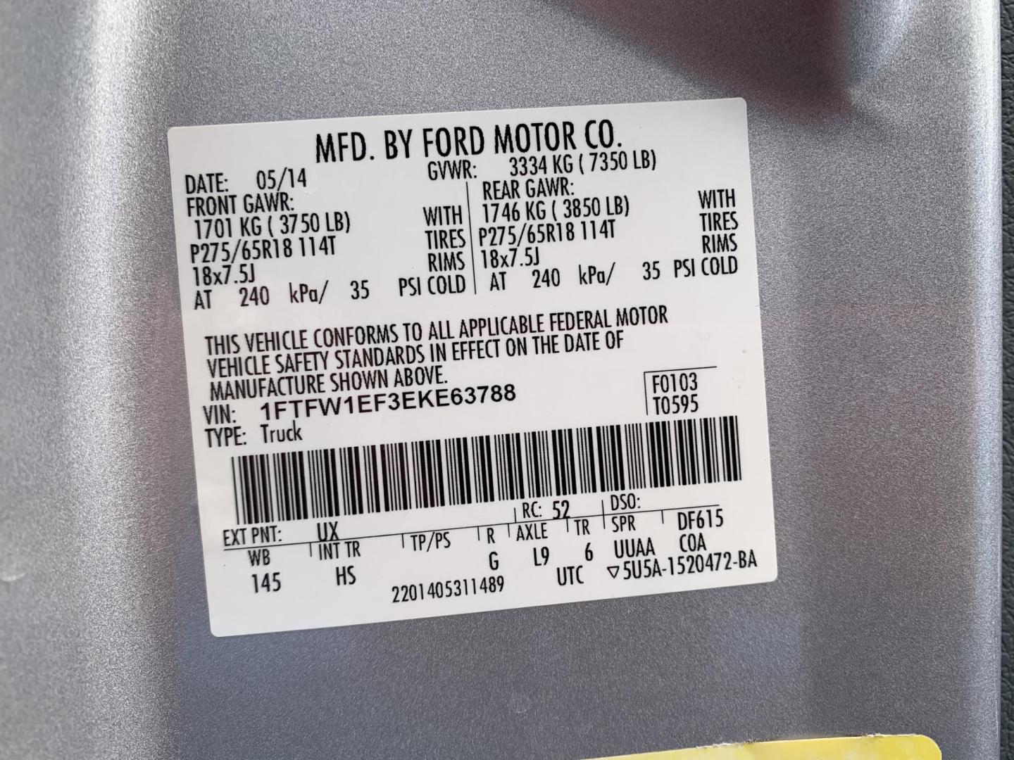 2014 SILVER /GRAY Ford F-150 XL SuperCrew 5.5-ft. Bed 4WD (1FTFW1EF3EK) with an 5.0L V8 engine, 6-Speed Automatic transmission, located at 506 S. Kingshighway, Cape Girardeau, MO, 63703, (573) 235-5000, 37.294991, -89.553635 - 2014 Ford F150 Lariat SuperCrew 4x4 5.0L V8 Air Conditioning Power Windows Power Locks Power Steering Tilt Wheel Satellite Keyless Entry Alarm Dual Front Airbags Side Airbags Head Airbags Rear Head Airbags Crew Cab Regular Bed All Wheel ABS 1/2 Ton We have financing available and - Photo#38