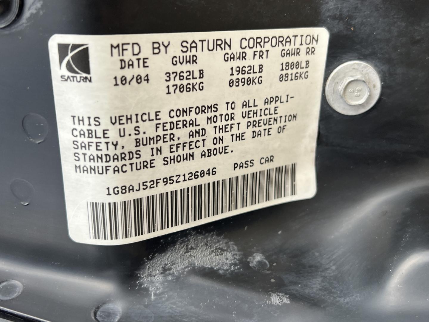 2005 GRAY /Gray Saturn ION 2 (1G8AJ52F95Z) with an 2.2L 4 Cyl. engine, Automatic transmission, located at 2990 Old Orchard Rd., Jackson, MO, 63755, 37.354214, -89.612106 - 2005 Saturn Ion 2 Only 91xxx miles Front Wheel Drive 2.2L 4 Cyl. Automatic Cruise Power Windows/Locks/Mirrors We have financing available and we accept trades! Fill out a credit application on our website or come by today! If you have any questions, give us a call at (573) 204-7777 or visit - Photo#41