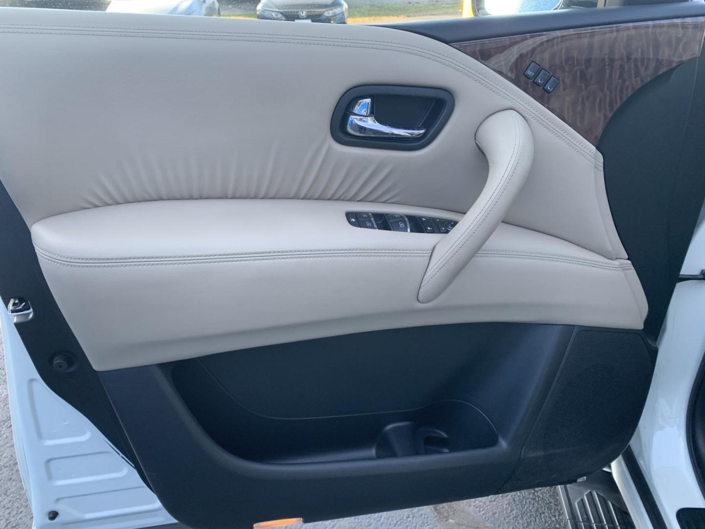 2019 WHITE /TAN Nissan Armada SV AWD (JN8AY2NC2K9) with an 5.6L V8 DOHC 32V engine, 7A transmission, located at 506 S. Kingshighway, Cape Girardeau, MO, 63703, (573) 235-5000, 37.294991, -89.553635 - One Owner! 2019 Nissan Armada SV Air Conditioning Power Windows Power Locks Power Steering Tilt Wheel Keyless Entry Alarm Daytime Running Lights Dual Front Airbags All Wheel ABS We have financing available and we accept trades! Fill out a credit application on our website or come by toda - Photo#18