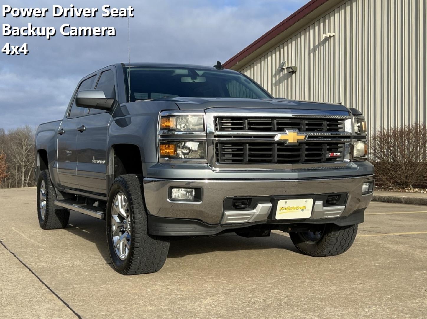 2015 BLUE /Gray Chevrolet Silverado 1500 LT Crew Cab 4WD (3GCUKREC9FG) with an 5.3L V8 engine, Automatic transmission, located at 2990 Old Orchard Rd., Jackson, MO, 63755, 37.354214, -89.612106 - 2015 Chevrolet Silverado 1500 LT 162xxx miles 4x4 5.3L V8 Automatic Backup Camera Power Driver Seat Bluetooth Remote Start Cruise Power Windows/Locks/Mirrors We have financing available and we accept trades! Fill out a credit application on our website or come by today! If you have any q - Photo#0