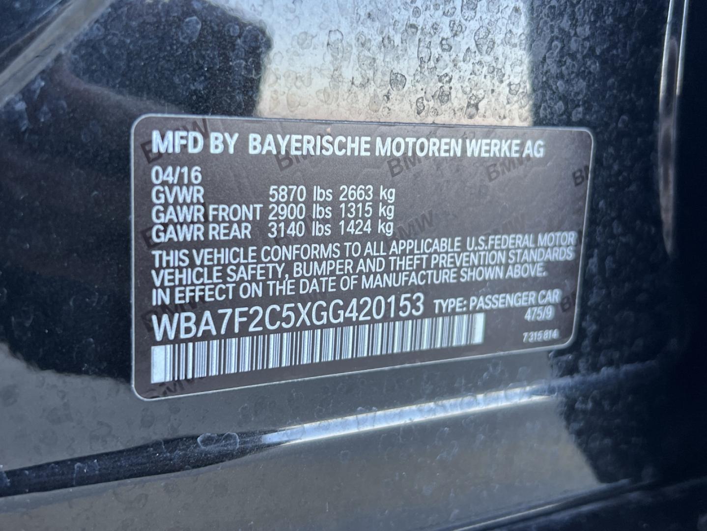 2016 BLACK /Black BMW 7-Series 750i xDrive (WBA7F2C5XGG) with an 4.4L V8 engine, Automatic transmission, located at 2990 Old Orchard Rd., Jackson, MO, 63755, 37.354214, -89.612106 - 2016 BMW 7-Series 750i xDrive 153xxx miles All Wheel Drive 4.4L V8 Automatic Leather Navigation Backup Camera Power/Heated/Cooled Seats Heated/Cooled Rear Seats Sunroof Bluetooth Heads Up Display Cruise Power Windows/Locks/Mirrors We have financing available and we accept trades! Fill - Photo#56