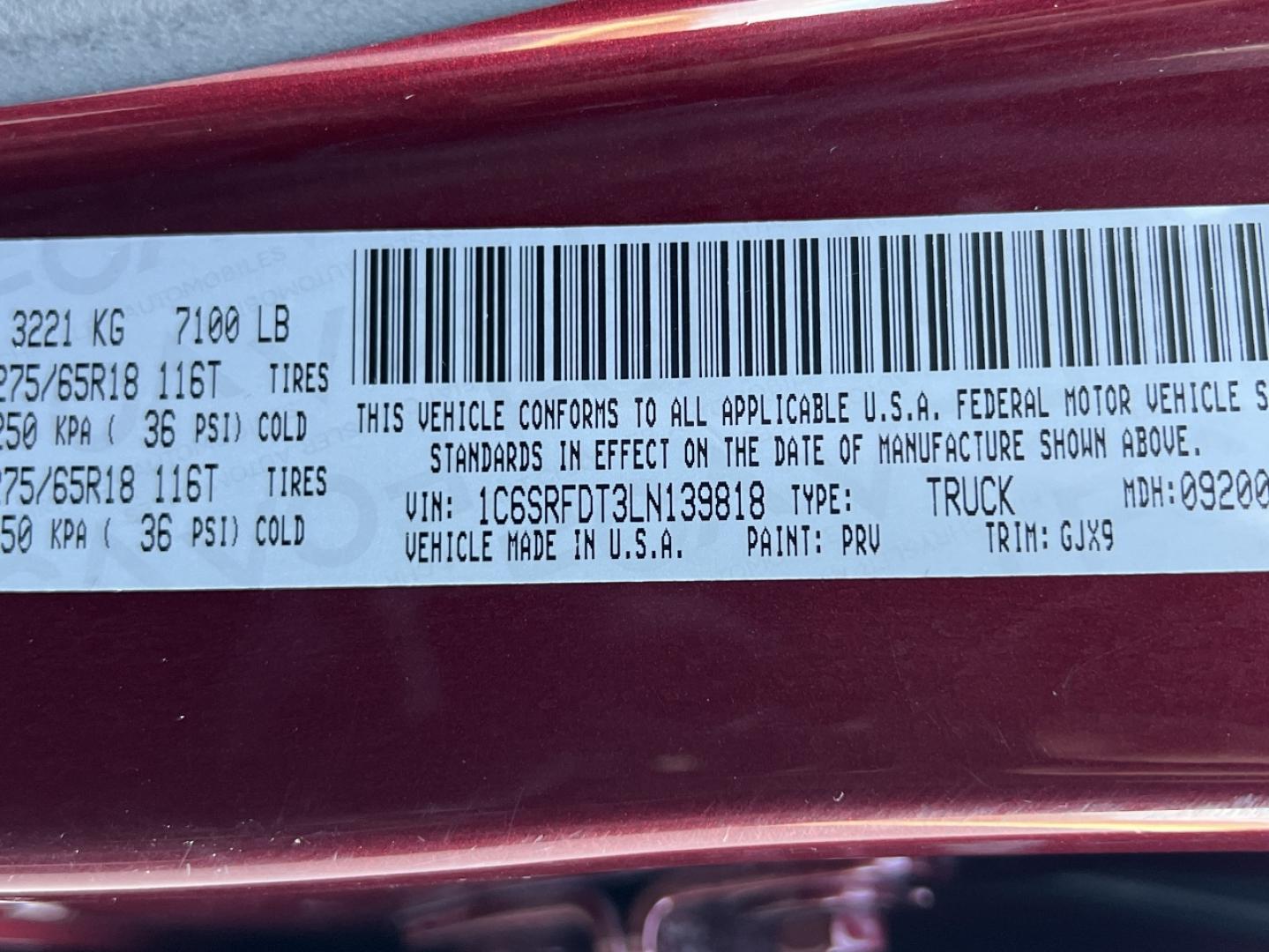 2020 MAROON /Black RAM 1500 Laramie Quad Cab 4WD (1C6SRFDT3LN) with an 5.7L V8 HEMI engine, Automatic transmission, located at 2990 Old Orchard Rd., Jackson, MO, 63755, 37.354214, -89.612106 - 2020 Ram 1500 Laramie 114xxx miles 4x4 5.7L V8 HEMI Automatic Leather Backup Camera Power/Heated/Cooled Seats Heated Steering Wheel Bluetooth Remote Start Cruise Power Windows/Locks/Mirrors We have financing available and we accept trades! Fill out a credit application on our website or - Photo#51