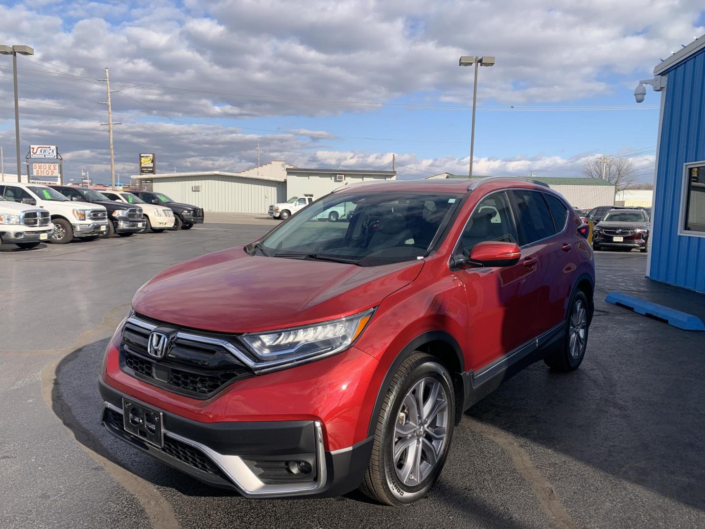 2022 MAROON /GRAY Honda CR-V Touring AWD (7FARW2H9XNE) with an 1.5L L4 16V DOHC TURBO engine, CVT transmission, located at 506 S. Kingshighway, Cape Girardeau, MO, 63703, (573) 235-5000, 37.294991, -89.553635 - 2022 Honda C-RV Touring One Owner!! Only 8,XXXmi!! 1.5L 4 Cyl AWD Leather Adaptive Cruise Control Heated Steering Wheel Heated Seats Power Driver/Passenger Seats Bluetooth Navigation Wireless Charger Collision Avoidance System Lane Assist Power Windows/Locks/Mirrors Keyless Entry Da - Photo#2