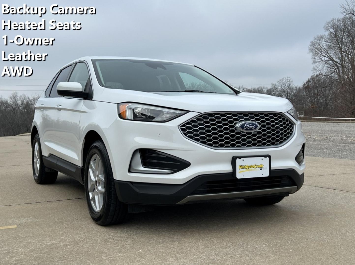 2024 WHITE /Black Ford Edge SEL (2FMPK4J97RB) with an 2.0L 4 Cyl. engine, Automatic transmission, located at 2990 Old Orchard Rd., Jackson, MO, 63755, 37.354214, -89.612106 - 2024 Ford Edge SEL 1-Owner 44xxx miles All Wheel Drive 2.0L 4 Cyl. Automatic Leather Backup Camera Power/Heated Seats Bluetooth Cruise Power Windows/Locks/Mirrors We have financing available and we accept trades! Fill out a credit application on our website or come by today! If you have - Photo#0