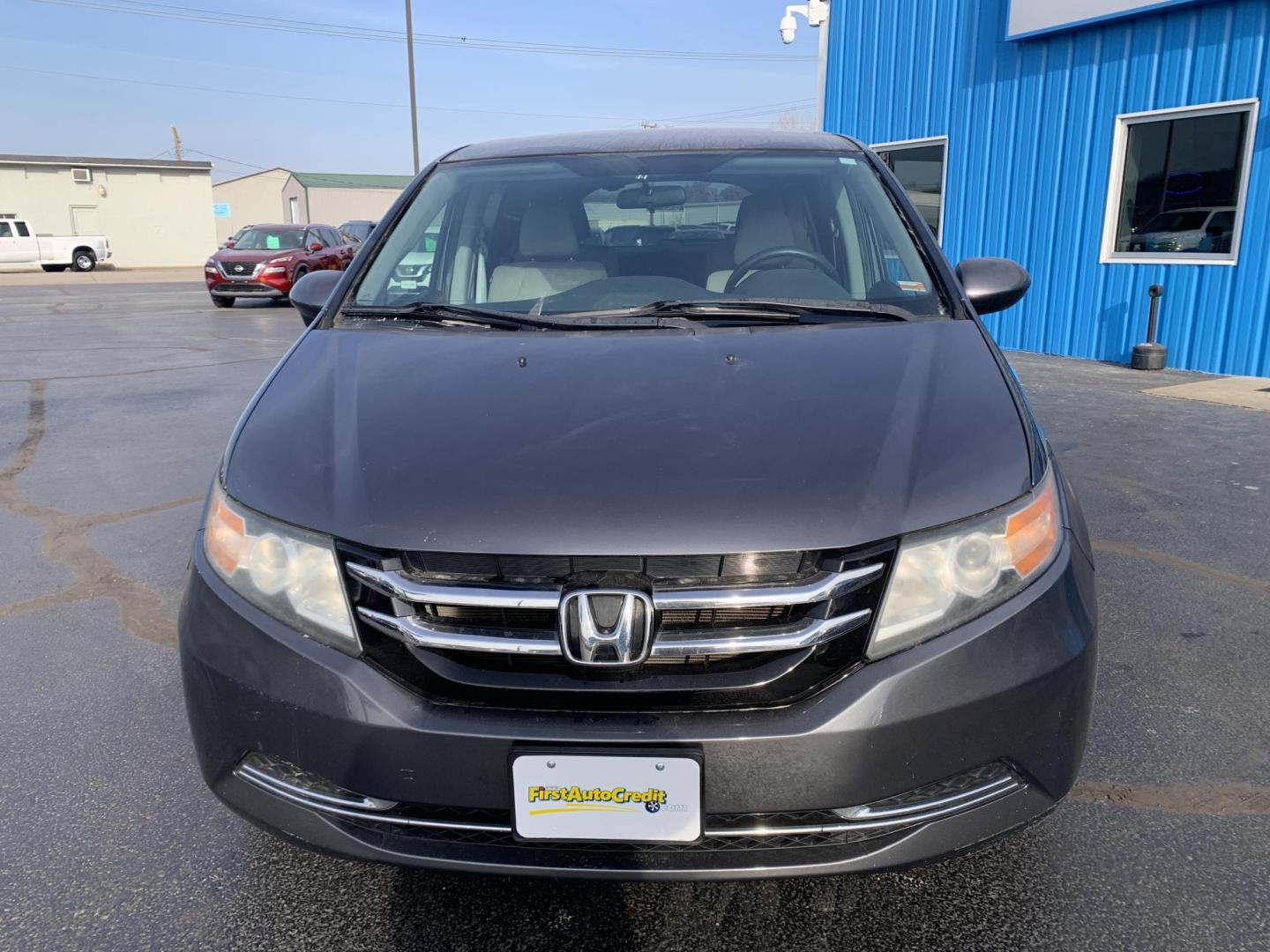 2016 GRAY /GRAY Honda Odyssey EX (5FNRL5H43GB) with an 3.5L V6 SOHC 24V engine, 6A transmission, located at 506 S. Kingshighway, Cape Girardeau, MO, 63703, (573) 235-5000, 37.294991, -89.553635 - One Owner! 2016 Honda Odyssey Air Conditioning Power Windows Power Locks Power Steering Tilt Wheel Keyless Entry Alarm Dual Front Airbags Side Airbags Head Airbags Rear Head Airbags All Wheel ABS We have financing available and we accept trades! Fill out a credit application on our web - Photo#1
