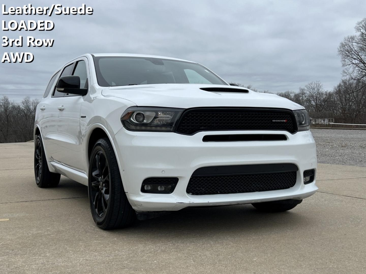 2020 WHITE /BLACK Dodge Durango R/T AWD (1C4SDJCT7LC) with an 5.7L V8 engine, Automatic transmission, located at 2990 Old Orchard Rd., Jackson, MO, 63755, 37.354214, -89.612106 - 2020 Dodge Durango R/T 109xxx miles All Wheel Drive 5.7L V8 Automatic Leather/Suede 3rd Row Navigation Backup Camera Power/Heated Seats Heated Rear Seats Heated Steering Wheel Sunroof Bluetooth Remote Start Cruise Power Windows/Locks/Mirrors We have financing available and we accept - Photo#0