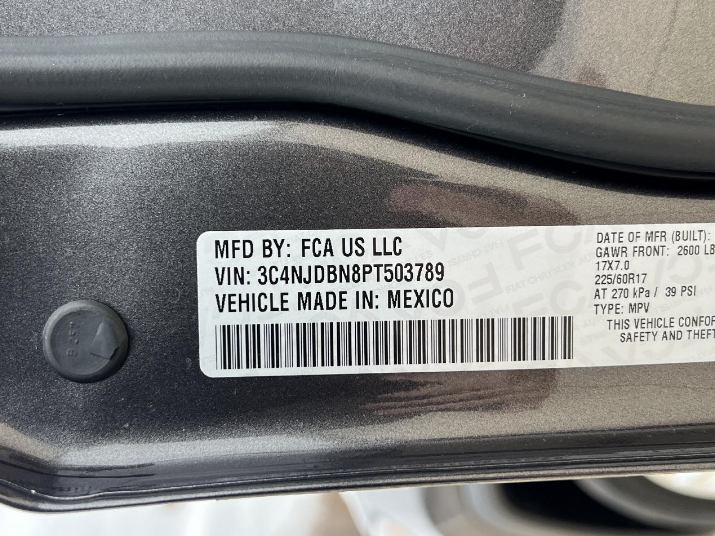 2023 GRAY /BLACK Jeep Compass Latitude (3C4NJDBN8PT) with an 2.0L 4 Cyl. TURBO engine, Automatic transmission, located at 2990 Old Orchard Rd., Jackson, MO, 63755, 37.354214, -89.612106 - 2023 Jeep Compass Latitude 1-Owner 18xxx miles 4 Wheel Drive 2.0L 4 Cyl. Automatic Backup Camera Bluetooth Cruise Power Windows/Locks/Mirrors We have financing available and we accept trades! Fill out a credit application on our website or come by today! If you have any questions, give us - Photo#41