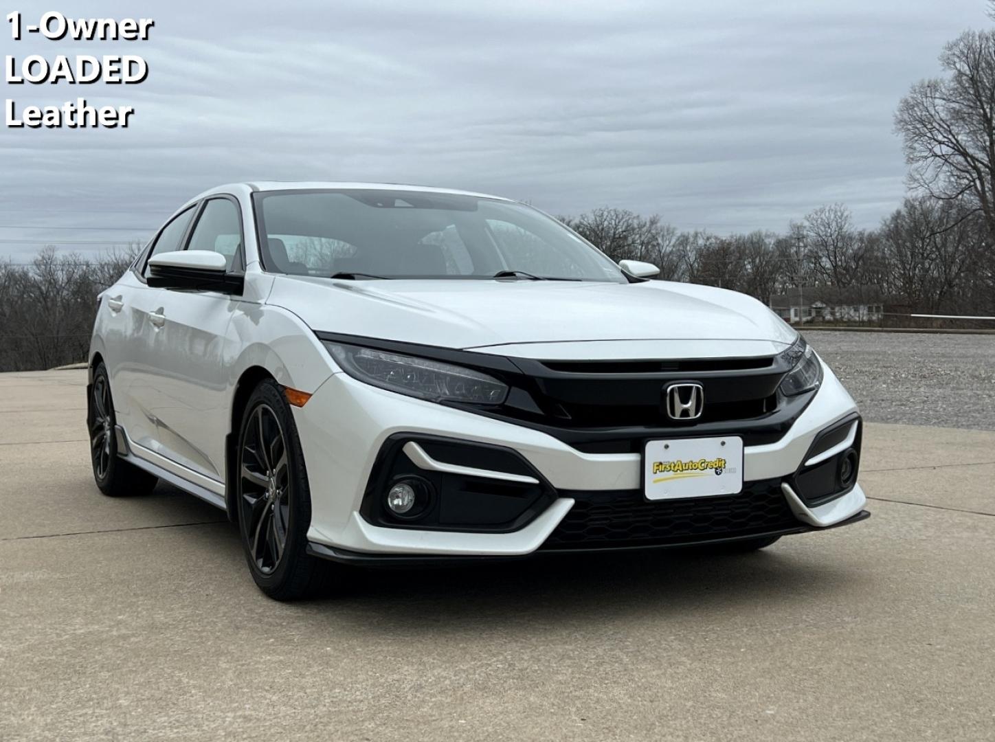 2021 WHITE /Black Honda Civic Sport Touring CVT (SHHFK7H97MU) with an 2.0L 4 Cyl. TURBO engine, CVT transmission, located at 2990 Old Orchard Rd., Jackson, MO, 63755, 37.354214, -89.612106 - 2021 Honda Civic Sport Touring 1-Owner 147xxx miles Front Wheel Drive 1.5L 4 Cyl. Automatic Leather Navigation Backup Camera Power/Heated Seats Heated Rear Seats Sunroof Bluetooth Remote Start Cruise Power Windows/Locks/Mirrors We have financing available and we accept trades! Fill o - Photo#0