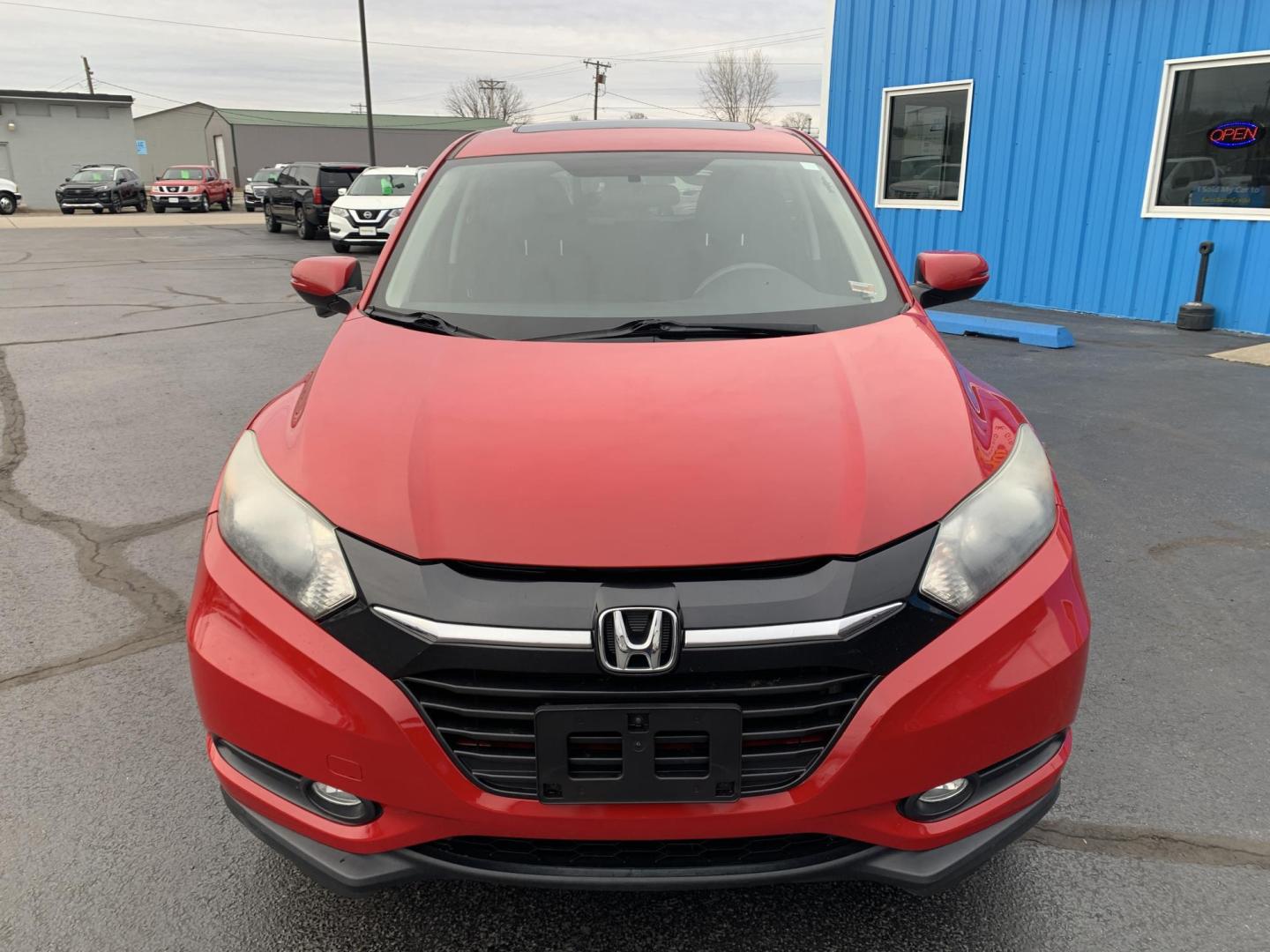 2016 RED /BLACK Honda HR-V EX (3CZRU6H57GM) with an 1.8L L4 DOHC 16V engine, Automatic transmission, located at 506 S. Kingshighway, Cape Girardeau, MO, 63703, (573) 235-5000, 37.294991, -89.553635 - 2016 Honda HR-V 137,xxx Miles Automatic Heated Seats Backup Camera Sunroof All Wheel Drive Power Windows/Locks/Mirrors Bluetooth We have financing available and we accept trades! Fill out a credit application on our website or come by today! If you have any questions, give us a call at ( - Photo#1