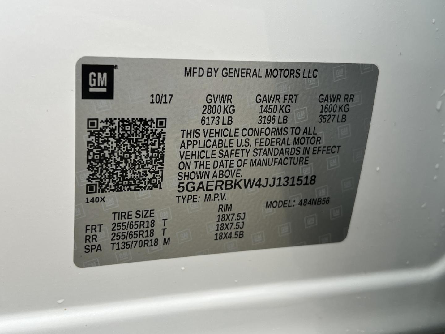 2018 WHITE /Tan Buick Enclave Essence FWD (5GAERBKW4JJ) with an 3.6L V6 engine, Automatic transmission, located at 2990 Old Orchard Rd., Jackson, MO, 63755, 37.354214, -89.612106 - 2018 Buick Enclave Essence 1-Owner 87xxx miles Front Wheel Drive 3.6L V6 Automatic Leather 3rd Row Navigation Power/Heated Seats Backup Camera Sunroof Bluetooth Remote Start Cruise Power Windows/Locks/Mirrors We have financing available and we accept trades! Fill out a credit applica - Photo#54