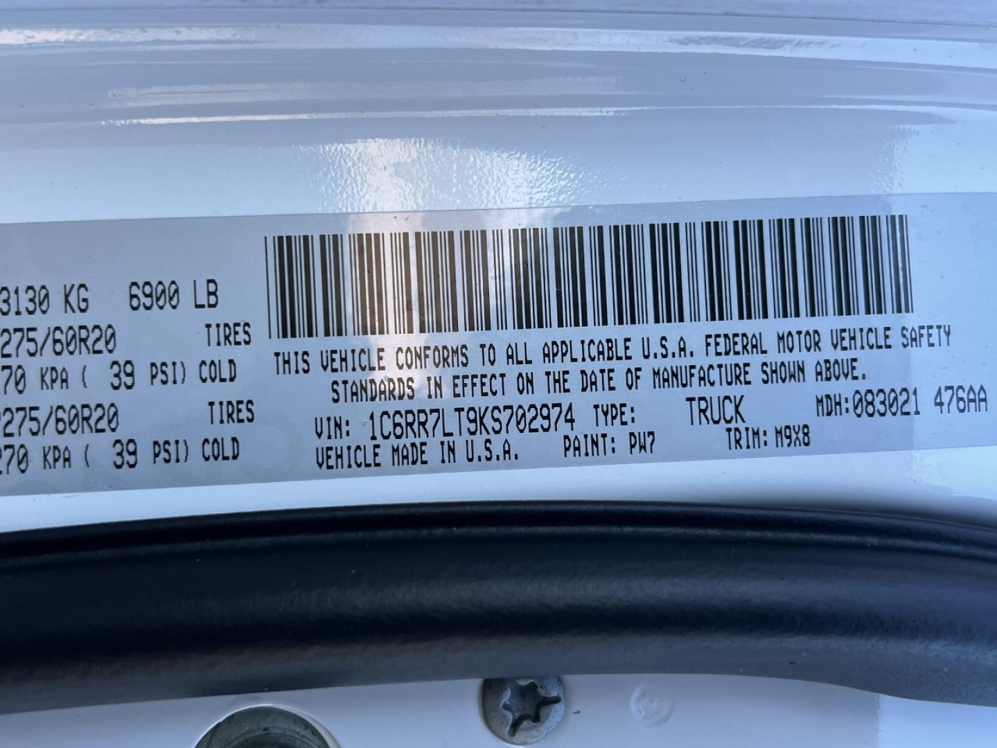 2019 WHITE /Gray RAM 1500 SLT Crew Cab SWB 4WD (1C6RR7LT9KS) with an 5.7L V8 engine, Automatic transmission, located at 2990 Old Orchard Rd., Jackson, MO, 63755, 37.354214, -89.612106 - 2019 Ram 1500 Classic Big Horn 120xxx miles 4x4 5.7L V8 HEMI Automatic Backup Camera Power Driver Seat Bluetooth Remote Start Cruise Power Windows/Locks/Mirrors We have financing available and we accept trades! Fill out a credit application on our website or come by today! If you have an - Photo#45