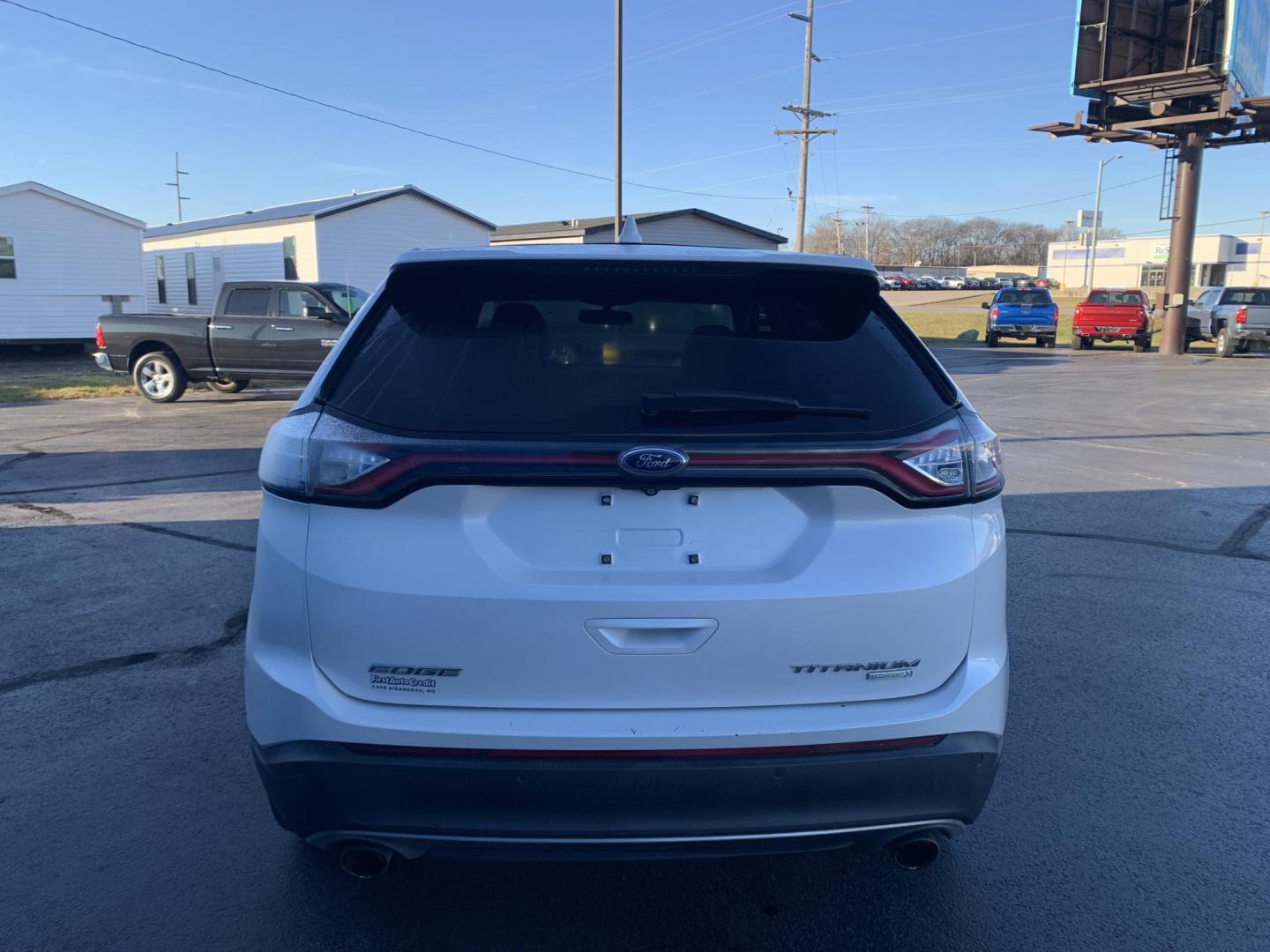 2015 WHITE /BLACK Ford Edge Titanium (2FMPK3K96FB) with an 2.0L L4 DOHC 16V engine, Automatic transmission, located at 506 S. Kingshighway, Cape Girardeau, MO, 63703, (573) 235-5000, 37.294991, -89.553635 - 2015 Ford Edge Titanium 2.0L 4 Cyl. Automatic Leather Navigation Backup Camera Power/Heated Seats Bluetooth Cruise Power Windows/Locks/Mirrors We have financing available and we accept trades! Fill out a credit application on our website or come by today! If you have - Photo#5