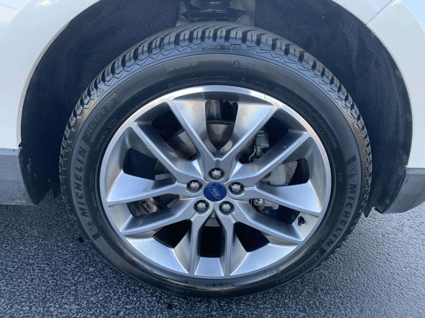 2015 WHITE /BLACK Ford Edge Titanium (2FMPK3K96FB) with an 2.0L L4 DOHC 16V engine, Automatic transmission, located at 506 S. Kingshighway, Cape Girardeau, MO, 63703, (573) 235-5000, 37.294991, -89.553635 - 2015 Ford Edge Titanium 2.0L 4 Cyl. Automatic Leather Navigation Backup Camera Power/Heated Seats Bluetooth Cruise Power Windows/Locks/Mirrors We have financing available and we accept trades! Fill out a credit application on our website or come by today! If you have - Photo#40