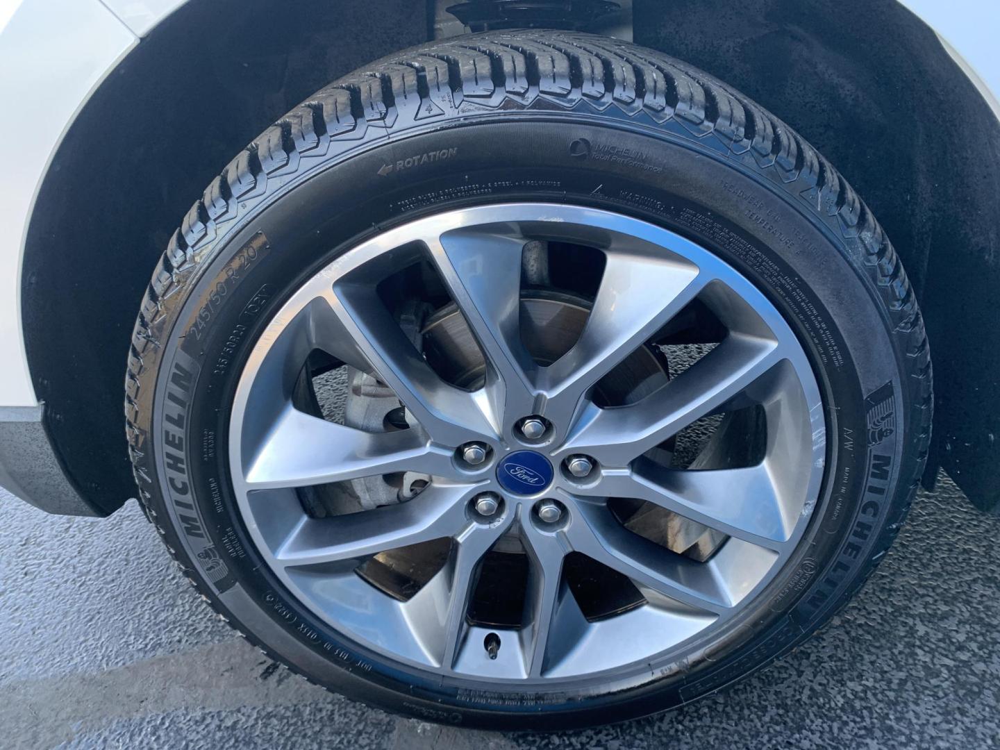 2015 WHITE /BLACK Ford Edge Titanium (2FMPK3K96FB) with an 2.0L L4 DOHC 16V engine, Automatic transmission, located at 506 S. Kingshighway, Cape Girardeau, MO, 63703, (573) 235-5000, 37.294991, -89.553635 - 2015 Ford Edge Titanium 2.0L 4 Cyl. Automatic Leather Navigation Backup Camera Power/Heated Seats Bluetooth Cruise Power Windows/Locks/Mirrors We have financing available and we accept trades! Fill out a credit application on our website or come by today! If you have - Photo#37