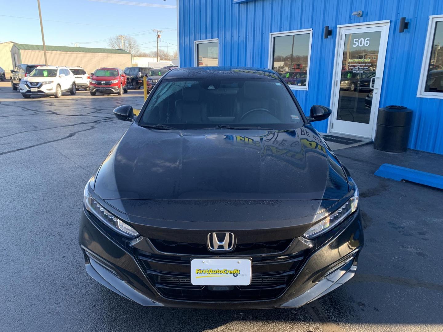2018 BLACK /BLACK Honda Accord Sport CVT (1HGCV1F33JA) with an 1.5L L4 DOHC 16V engine, CVT transmission, located at 506 S. Kingshighway, Cape Girardeau, MO, 63703, (573) 235-5000, 37.294991, -89.553635 - 2018 Honda Accord Sport 106k Miles Front Wheel Drive 2.0L 4 Cyl. Automatic Remote Start Bluetooth Back Up Camera Cruise Power Windows/Locks/Mirrors We have financing available and we accept trades! Fill out a credit application on our website or come by today! If you - Photo#1