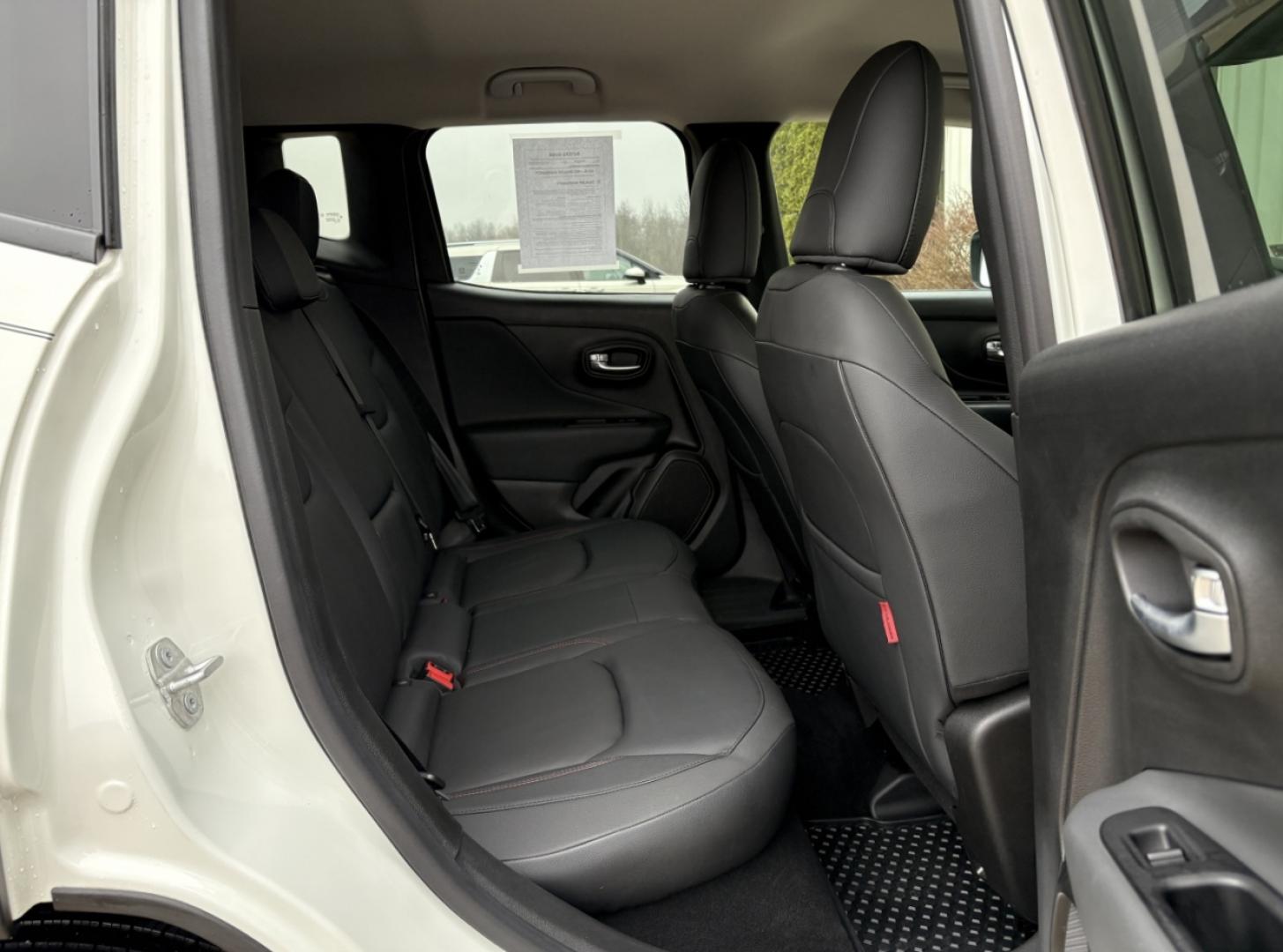 2022 WHITE /Black Jeep Renegade Trailhawk (ZACNJDC12NP) with an 1.3L 4 Cyl. engine, Automatic transmission, located at 2990 Old Orchard Rd., Jackson, MO, 63755, 37.354214, -89.612106 - 2022 Jeep Renegade Trailhawk 1-Owner 23xxx miles 4 Wheel Drive 1.3L 4 Cyl. Automatic Leather Navigation Power Driver Seat Heated Seats Heated Steering Wheel Backup Camera Bluetooth Remote Start Cruise Power Windows/Locks/Mirrors We have financing available and we accept trades! Fill - Photo#20