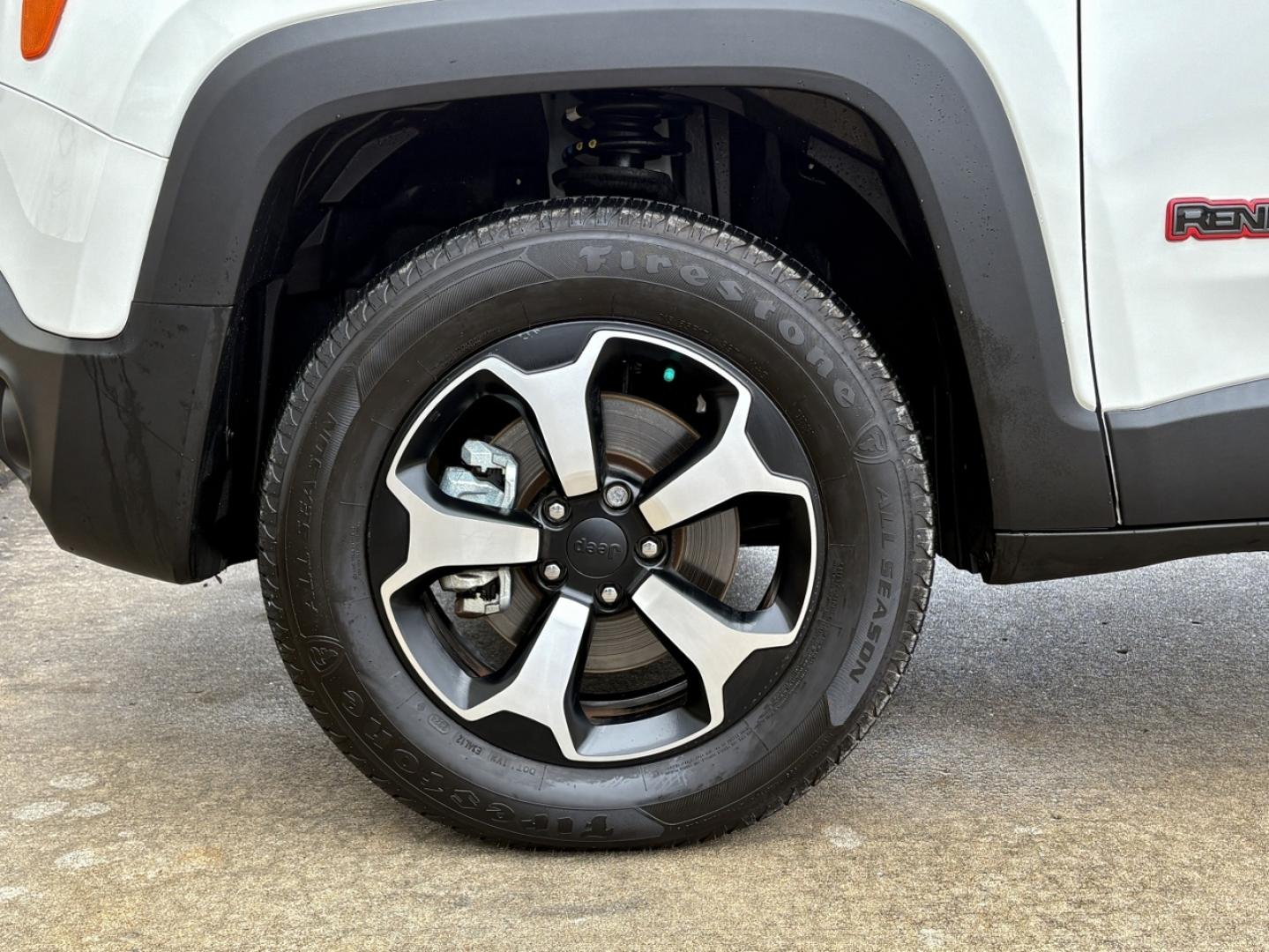 2022 WHITE /Black Jeep Renegade Trailhawk (ZACNJDC12NP) with an 1.3L 4 Cyl. engine, Automatic transmission, located at 2990 Old Orchard Rd., Jackson, MO, 63755, 37.354214, -89.612106 - 2022 Jeep Renegade Trailhawk 1-Owner 23xxx miles 4 Wheel Drive 1.3L 4 Cyl. Automatic Leather Navigation Power Driver Seat Heated Seats Heated Steering Wheel Backup Camera Bluetooth Remote Start Cruise Power Windows/Locks/Mirrors We have financing available and we accept trades! Fill - Photo#37