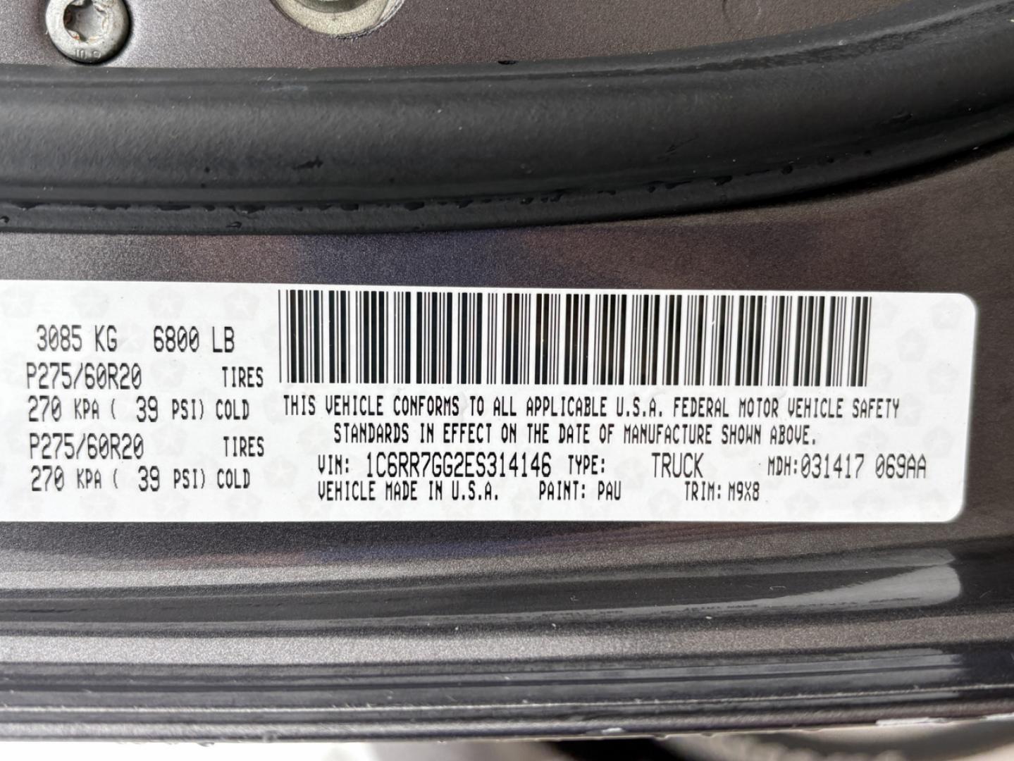 2014 GRAY /Gray RAM 1500 SLT Quad Cab 4WD (1C6RR7GG2ES) with an 3.6L V6 engine, Automatic transmission, located at 506 S. Kingshighway, Cape Girardeau, MO, 63703, (573) 235-5000, 37.294991, -89.553635 - 2014 Ram 1500 Big Horn 1-Owner 138xxx miles 4x4 3.6L V6 Automatic Power Driver Seat Bluetooth Remote Start Cruise Power Windows/Locks/Mirrors We have financing available and we accept trades! Fill out a credit application on our website or come by today! If you have any questions, give u - Photo#47