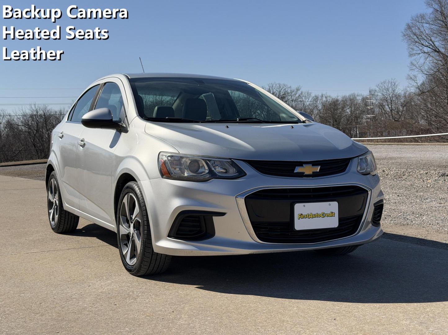 2017 SILVER /Gray Chevrolet Sonic Premier (1G1JF5SB5H4) with an 1.4L 4 Cyl. TURBO engine, Automatic transmission, located at 2990 Old Orchard Rd., Jackson, MO, 63755, 37.354214, -89.612106 - 2017 Chevrolet Sonic Premier 138xxx miles Front Wheel Drive 1.4L 4 Cyl. Automatic Leather Backup Camera Power Driver Seat Heated Seats Heated Steering Wheel Bluetooth Remote Start Cruise Power Windows/Locks/Mirrors We have financing available and we accept trades! Fill out a credit app - Photo#0