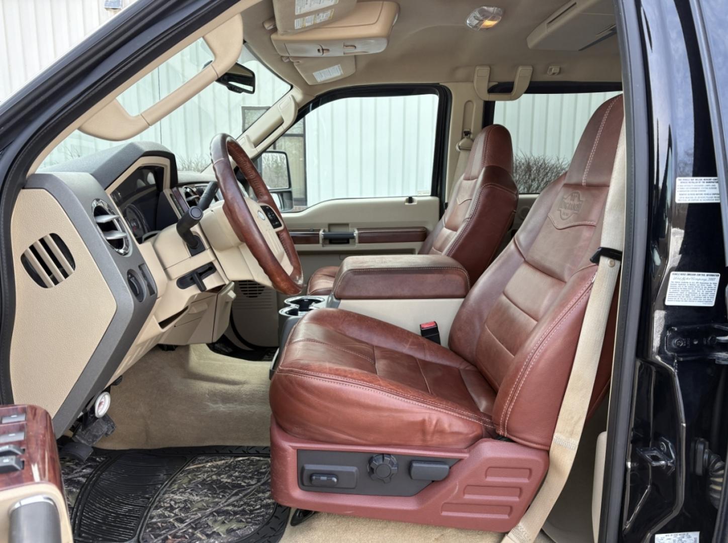2008 BLACK /Brown Ford F-450 SD King Ranch Crew Cab 4WD (1FTXW43R58E) with an 6.4L V8 TURBO DIESEL engine, Automatic transmission, located at 2990 Old Orchard Rd., Jackson, MO, 63755, 37.354214, -89.612106 - 2008 Ford F-450 Super Duty King Ranch Only 50xxx miles 4x4 6.4L V8 Turbo Diesel Automatic Leather Navigation Rear Entertainment Power/Heated Seats Cruise Power Windows/Locks/Mirrors We have financing available and we accept trades! Fill out a credit application on our website or come by t - Photo#14