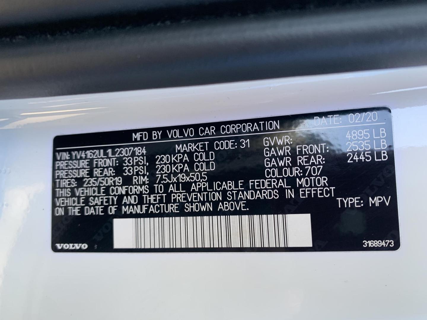 2020 WHITE /WHITE Volvo XC40 T5 Inscription AWD (YV4162UL1L2) with an 2.0L L4 DOHC 16V engine, Automatic transmission, located at 506 S. Kingshighway, Cape Girardeau, MO, 63703, (573) 235-5000, 37.294991, -89.553635 - 2020 Volvo XC40 AWD 74,xxx miles Alarm System Bluetooth Cruise Control Folding Rear Seat Heated Seats Heated Steering Wheel Integrated Garage Door Opener Leather Seats Navigation System Power Driver's Seat Power Outlet Power Windows Premium Radio Remote Engine Start Remote Keyless E - Photo#35