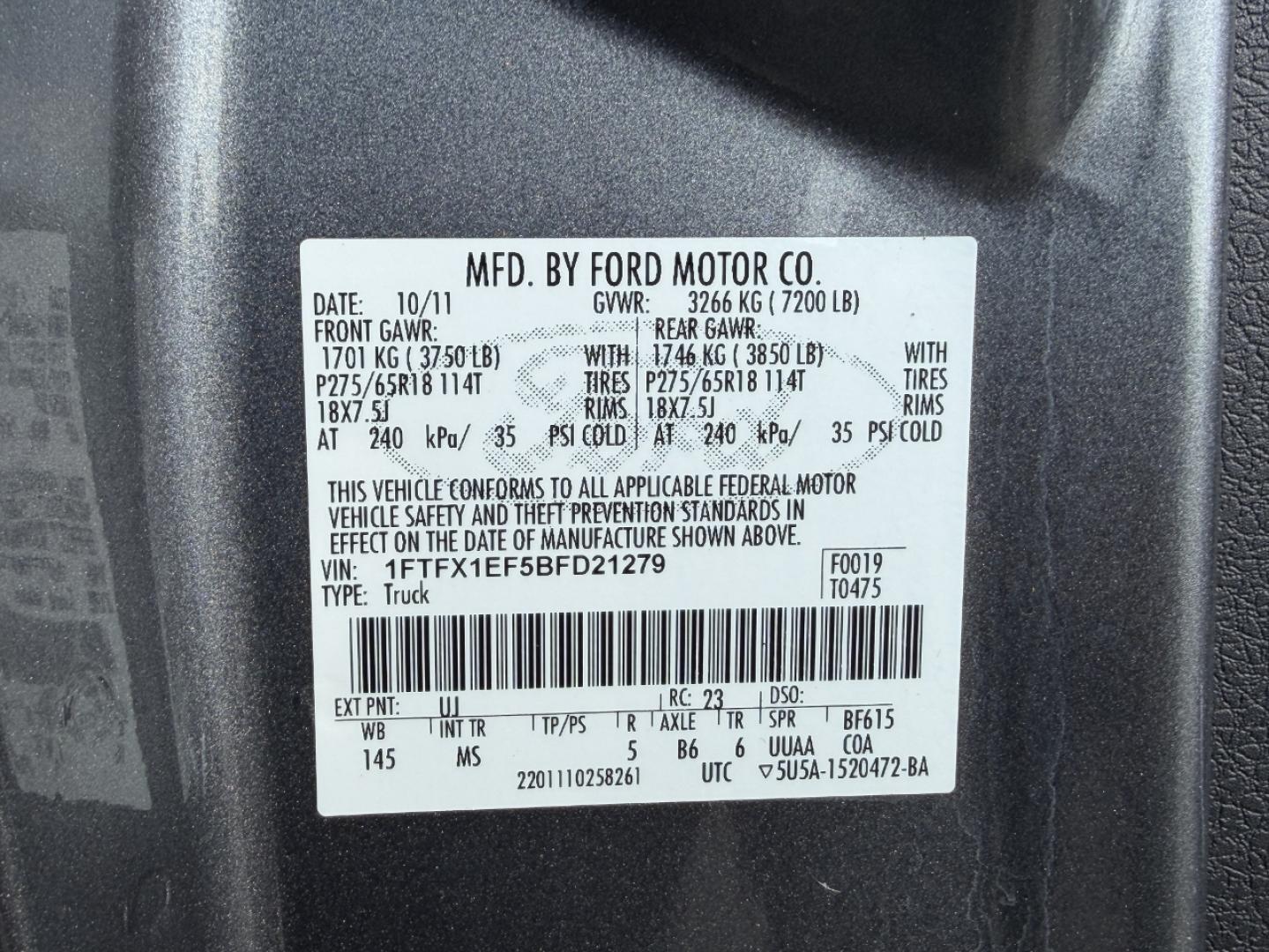 2011 GRAY /Gray Ford F-150 XLT SuperCab 6.5-ft. Bed 4WD (1FTFX1EF5BF) with an 5.0L V8 engine, Automatic transmission, located at 2990 Old Orchard Rd., Jackson, MO, 63755, 37.354214, -89.612106 - 2011 Ford F-150 XLT 149xxx miles 4x4 5.0L V8 Automatic Power Driver Seat Cruise Power Windows/Locks/Mirrors We have financing available and we accept trades! Fill out a credit application on our website or come by today! If you have any questions, give us a call at (573) 204-7777 or visit o - Photo#44