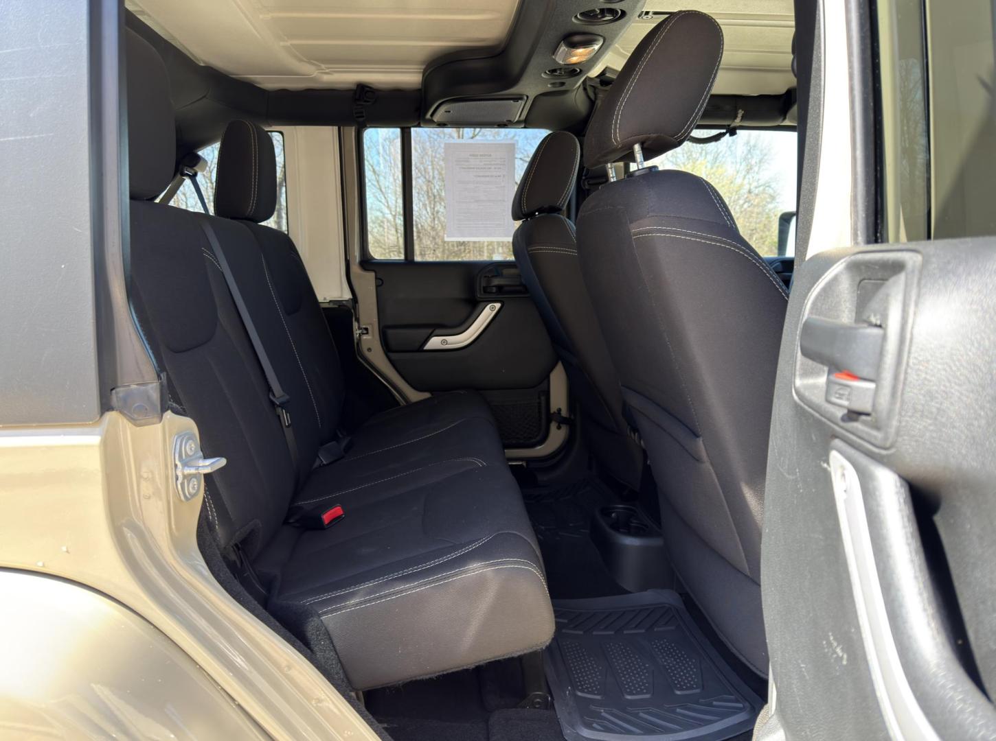 2017 TAN /Black Jeep Wrangler Unlimited Sahara 4WD (1C4BJWEG8HL) with an 3.6L V6 engine, Automatic transmission, located at 2990 Old Orchard Rd., Jackson, MO, 63755, 37.354214, -89.612106 - 2017 Jeep Wrangler Unlimited Sahara 117xxx miles 4x4 3.6L V6 Automatic Cruise Power Windows/Locks/Mirrors We have financing available and we accept trades! Fill out a credit application on our website or come by today! If you have any questions, give us a call at (573) 204-7777 or visit our - Photo#15