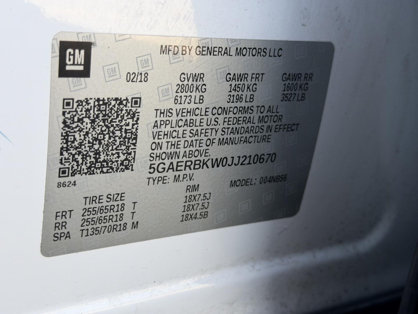 2018 WHITE /Gray Buick Enclave Essence FWD (5GAERBKW0JJ) with an 3.6L V6 engine, Automatic transmission, located at 2990 Old Orchard Rd., Jackson, MO, 63755, 37.354214, -89.612106 - 2018 Buick Enclave Essence 122xxx miles Front Wheel Drive 3.6L V6 Automatic Leather 3rd Row Navigation Power/Heated Seats Backup Camera Sunroof Bluetooth Remote Start Cruise Power Windows/Locks/Mirrors We have financing available and we accept trades! Fill out a credit application on - Photo#52