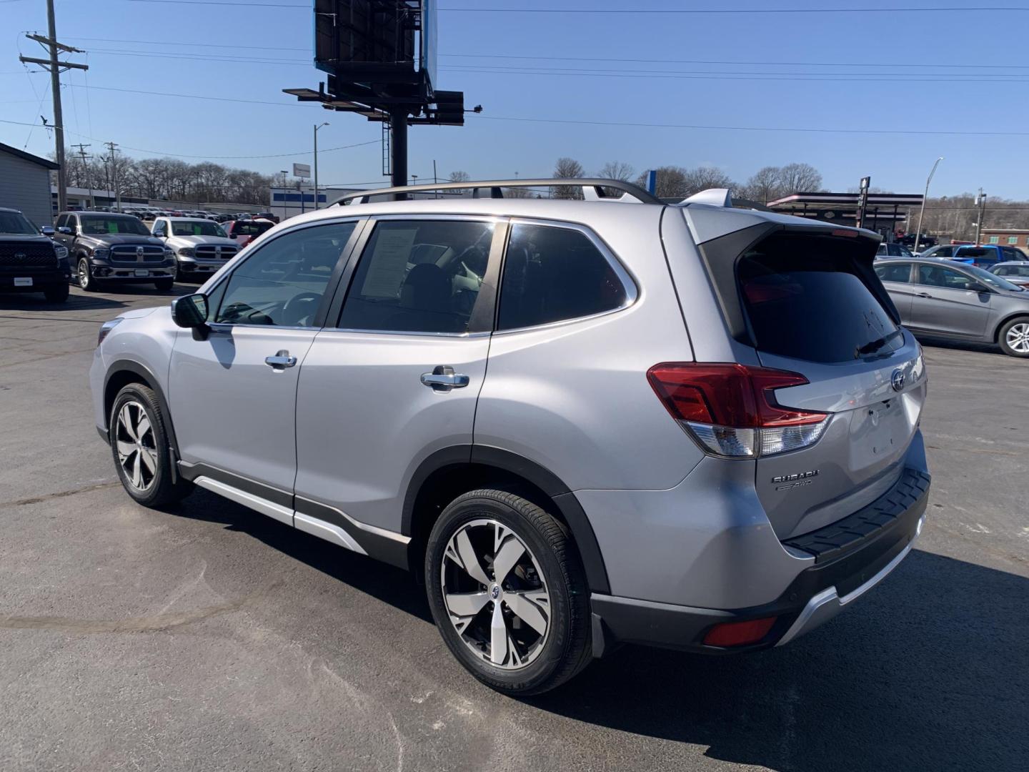 2019 SILVER /BLACK Subaru Forester Touring (JF2SKAWC0KH) with an 2.5L H4 SOHC 16V engine, CVT transmission, located at 506 S. Kingshighway, Cape Girardeau, MO, 63703, (573) 235-5000, 37.294991, -89.553635 - 2019 Subaru Forester Touring 37,xxx miles Alarm System Bluetooth Cruise Control Dual Power Front Seats Folding Rear Seat Hands Free Phone Heated Rear Seats Heated Seats Heated Steering Wheel Integrated Garage Door Opener Leather Seats Navigation System Power Driver's Seat Power Outle - Photo#4