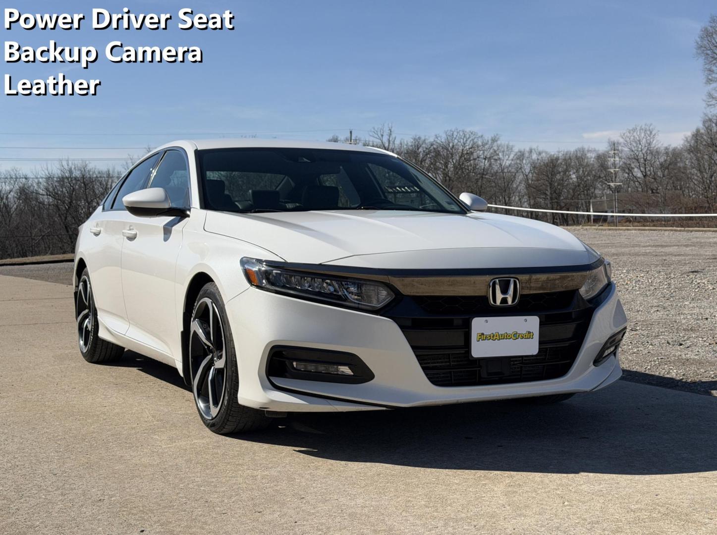 2018 WHITE /Black Honda Accord Sport CVT (1HGCV1F38JA) with an 1.5L 4 Cyl. engine, CVT transmission, located at 2990 Old Orchard Rd., Jackson, MO, 63755, 37.354214, -89.612106 - 2018 Honda Accord Sport 169xxx miles Front Wheel Drive 1.5L 4 Cyl. Automatic Leather Backup Camera Power Driver Seat Bluetooth Cruise Power Windows/Locks/Mirrors We have financing available and we accept trades! Fill out a credit application on our website or come by today! If you have a - Photo#0